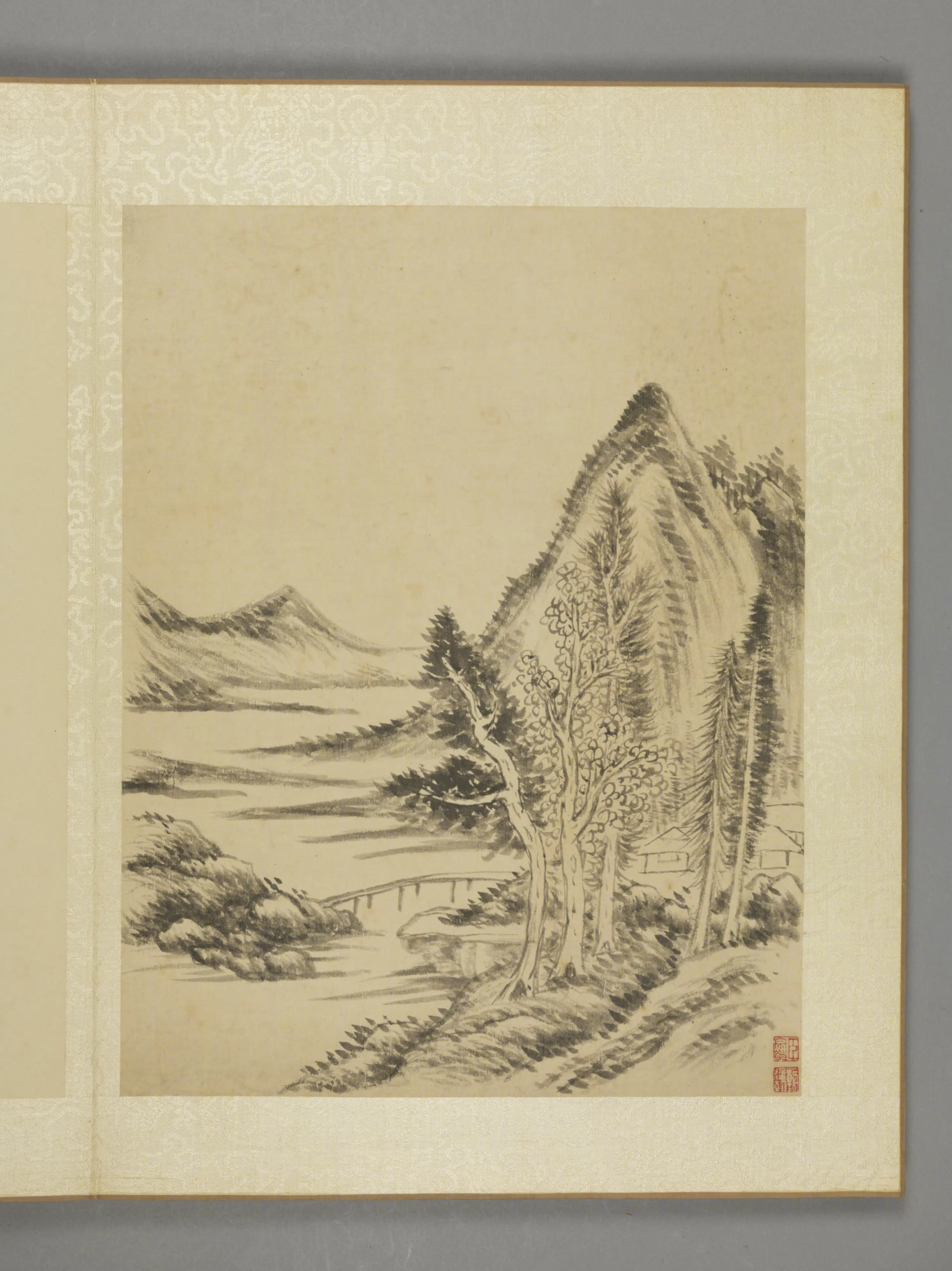 清代【沈宗敬】《山水图册（7开）》 第5张