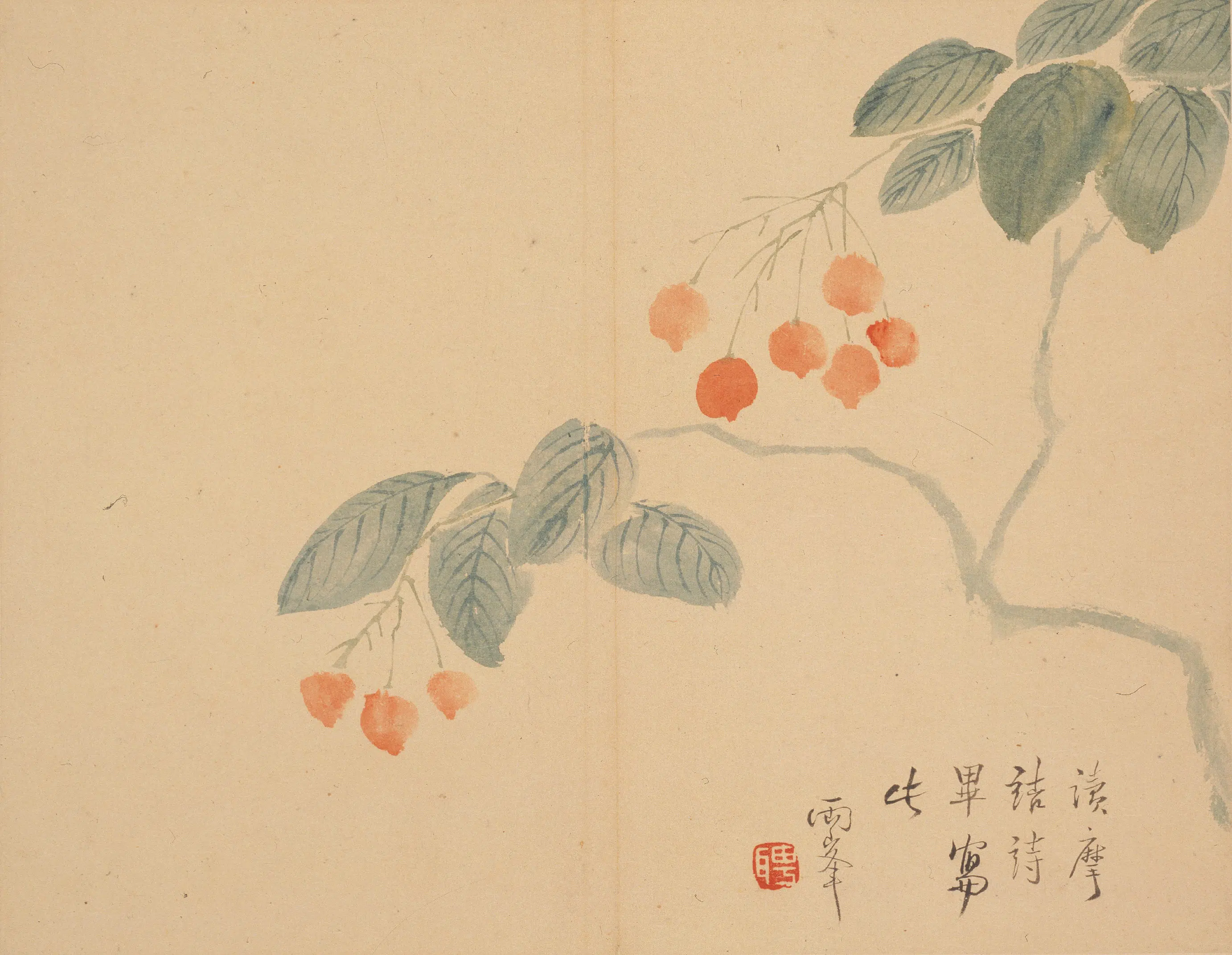 清代【罗聘】《山水花卉册》