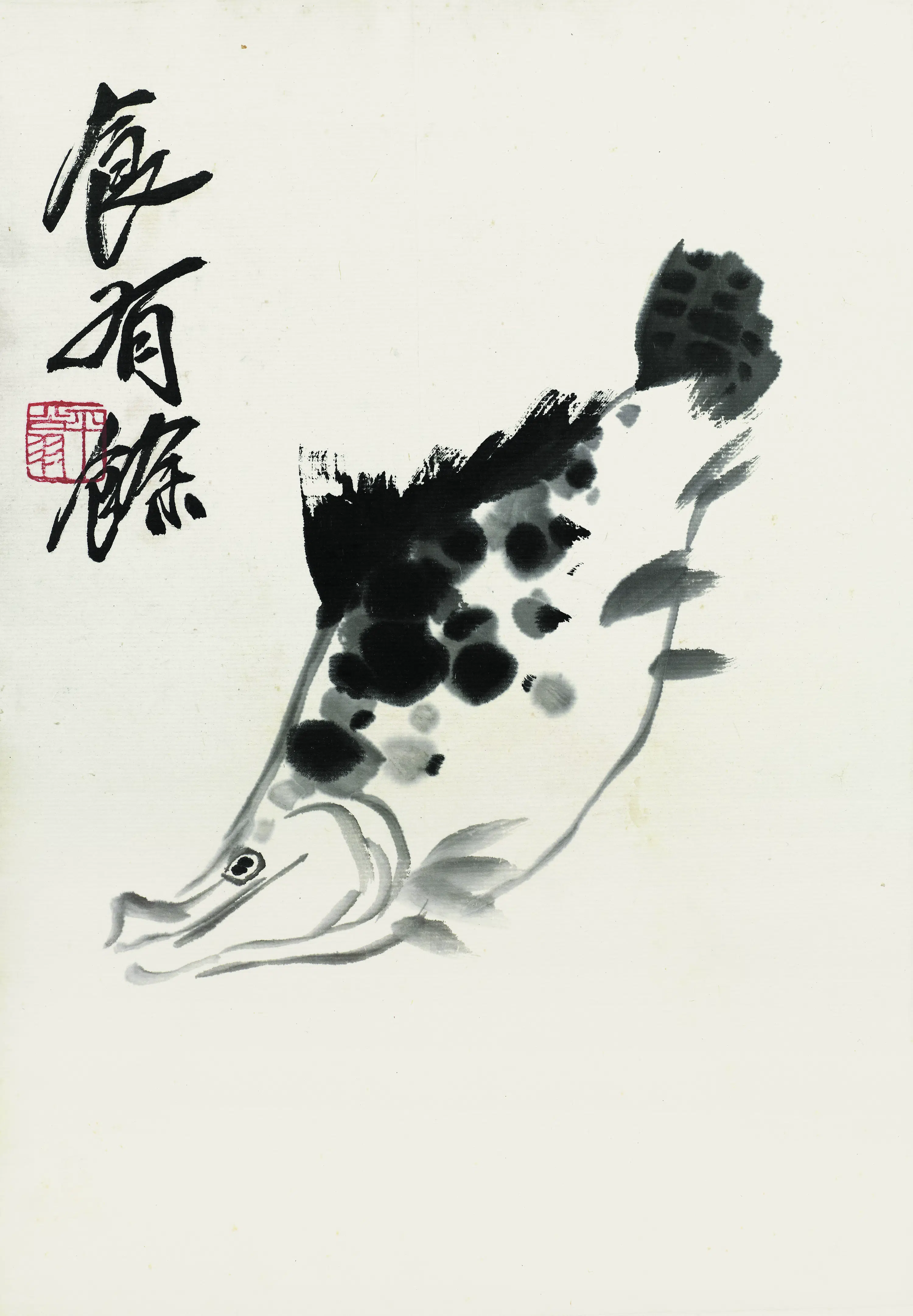 近现代【齐白石】《花卉虫草图册83开》 第9张 近现代【齐白石】《花卉虫草图册83开》 第9张