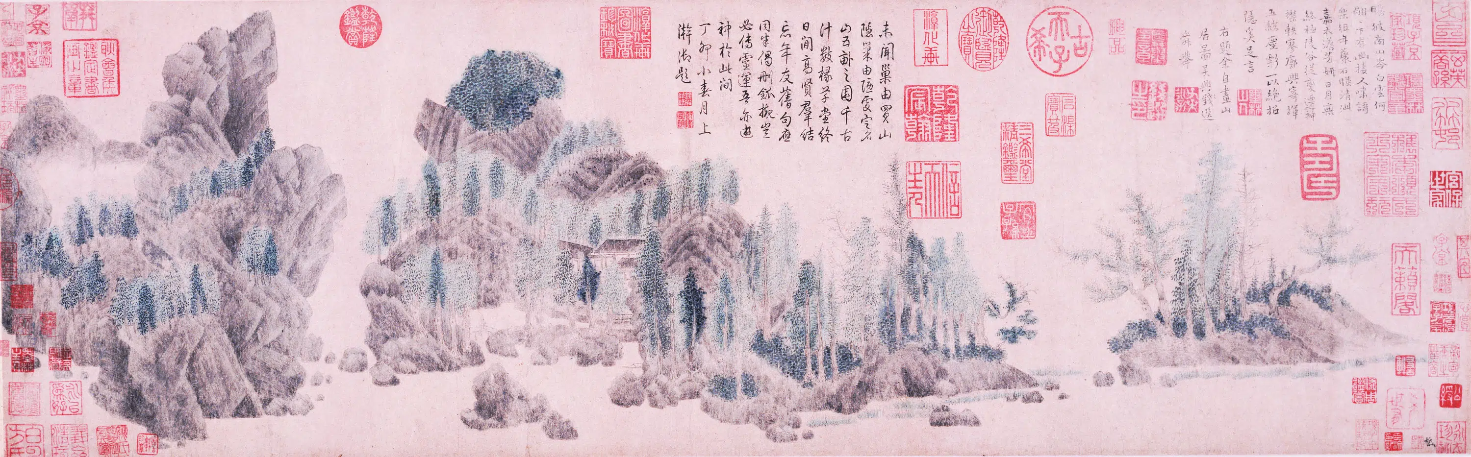 元朝【钱选】《浮玉山居图卷》