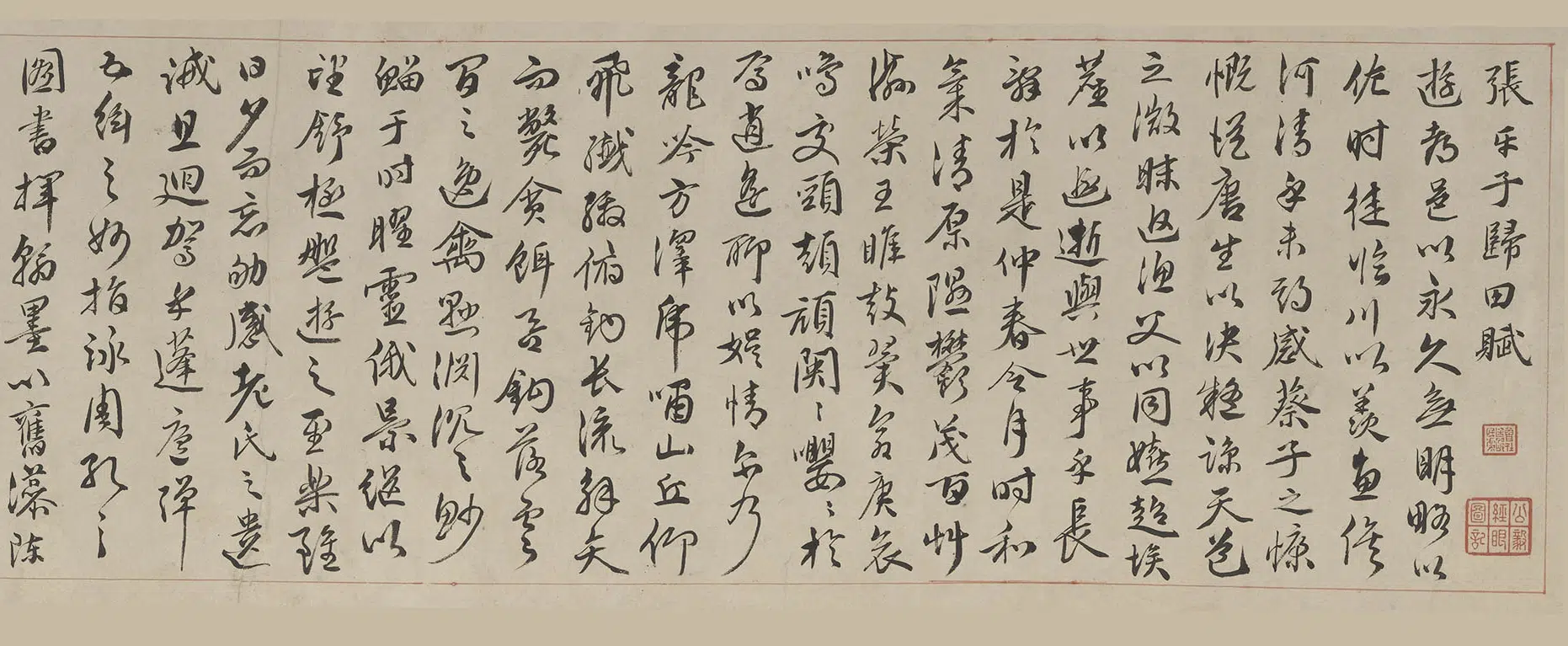 明朝【王世懋】《行书归田闲居二赋卷》 第7张
