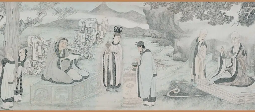 明朝【丁云鹏】《罗汉图卷》 第3张 明朝【丁云鹏】《罗汉图卷》 第3张