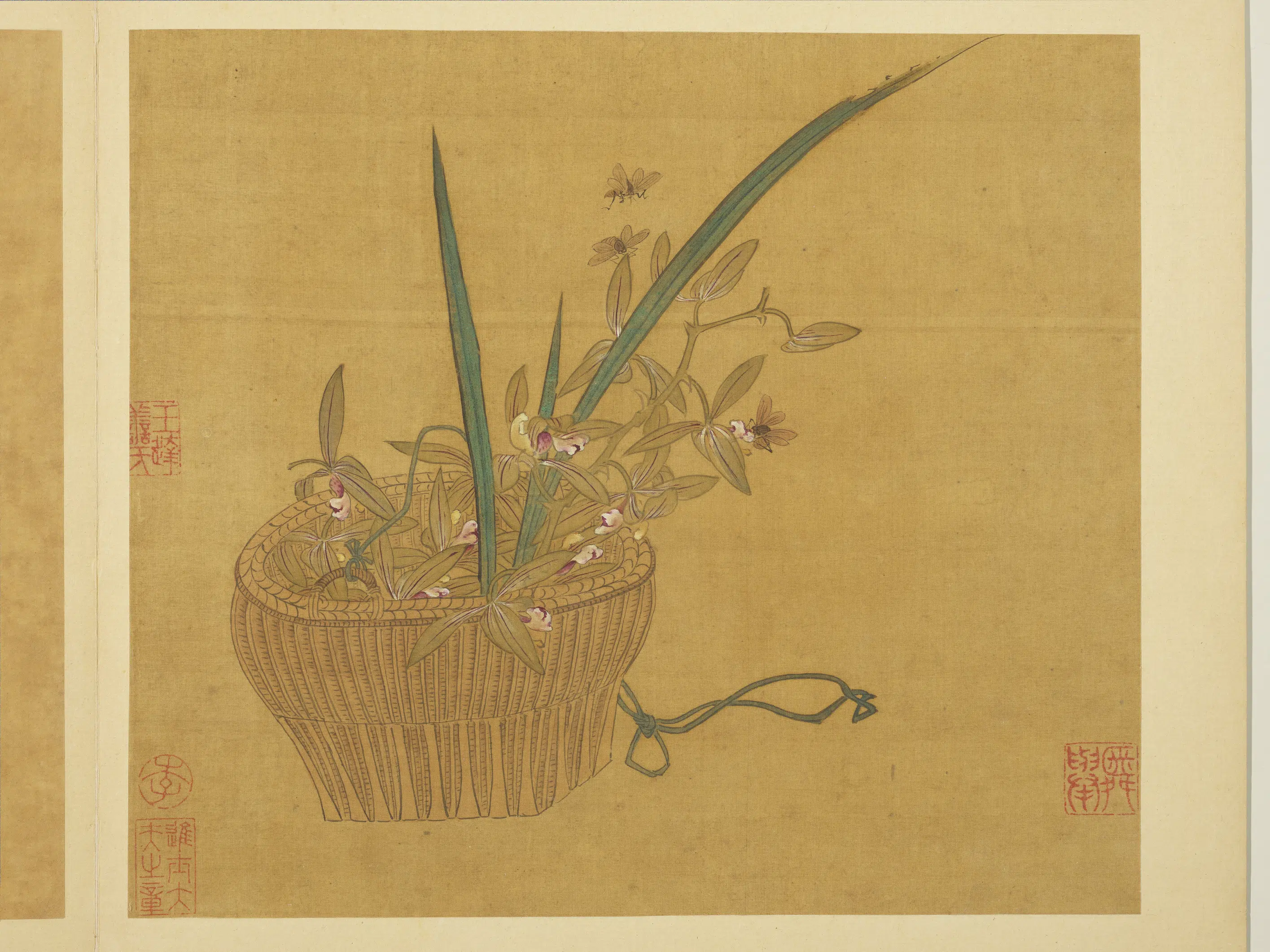 宋-元朝【钱选】《画花篮图册》 第3张 宋-元朝【钱选】《画花篮图册》 第3张