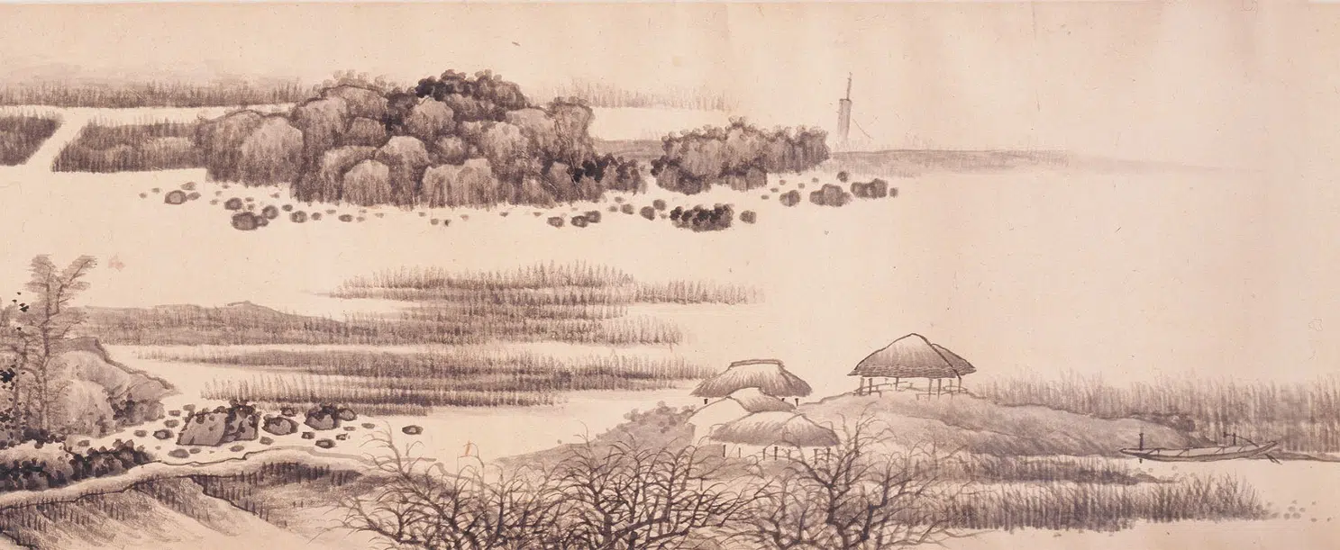 清代【龚贤】《江村图卷》 第7张 清代【龚贤】《江村图卷》 第7张