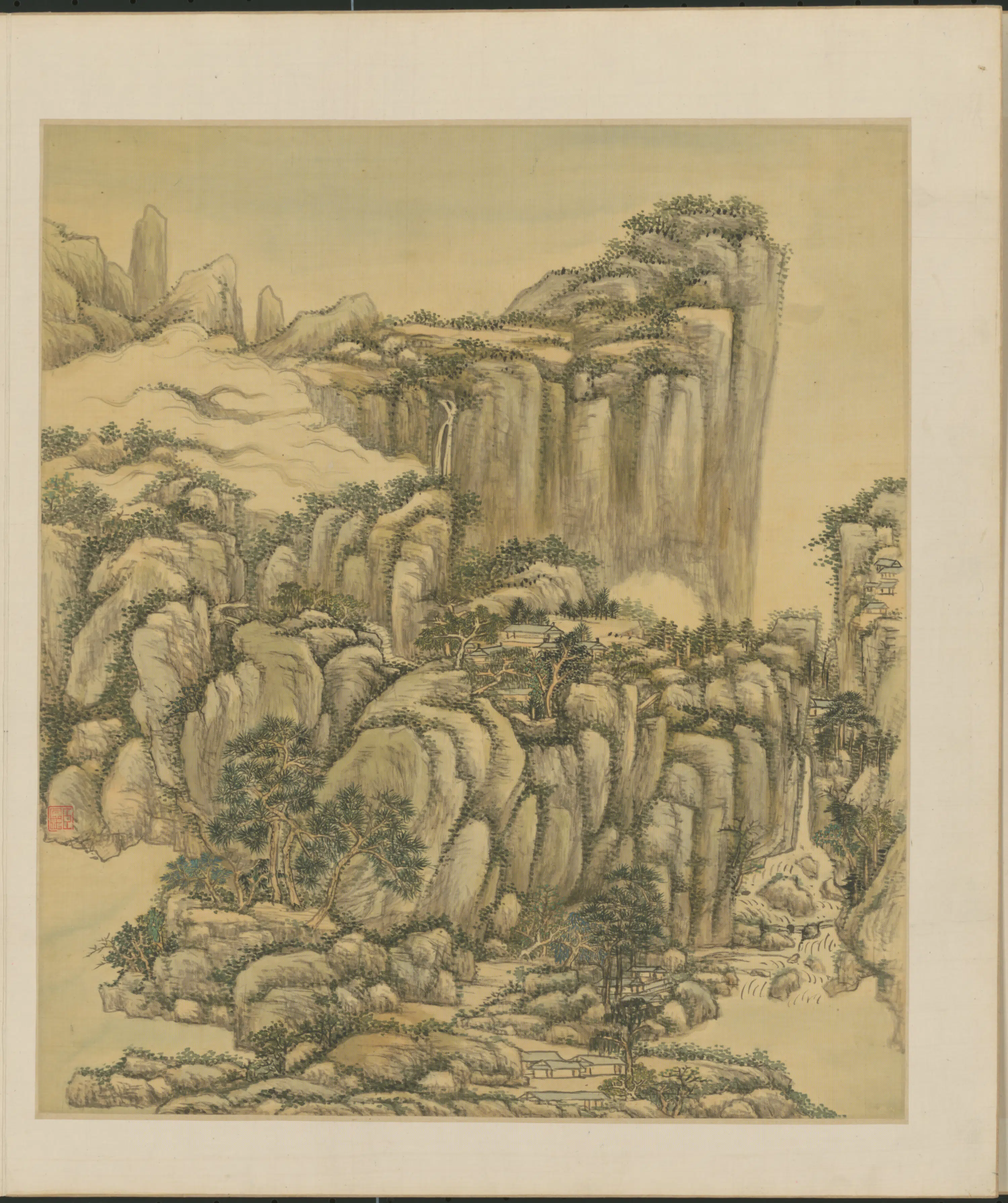 清代【王原祁】《山水册(12开)》 第10张 清代【王原祁】《山水册(12开)》 第10张