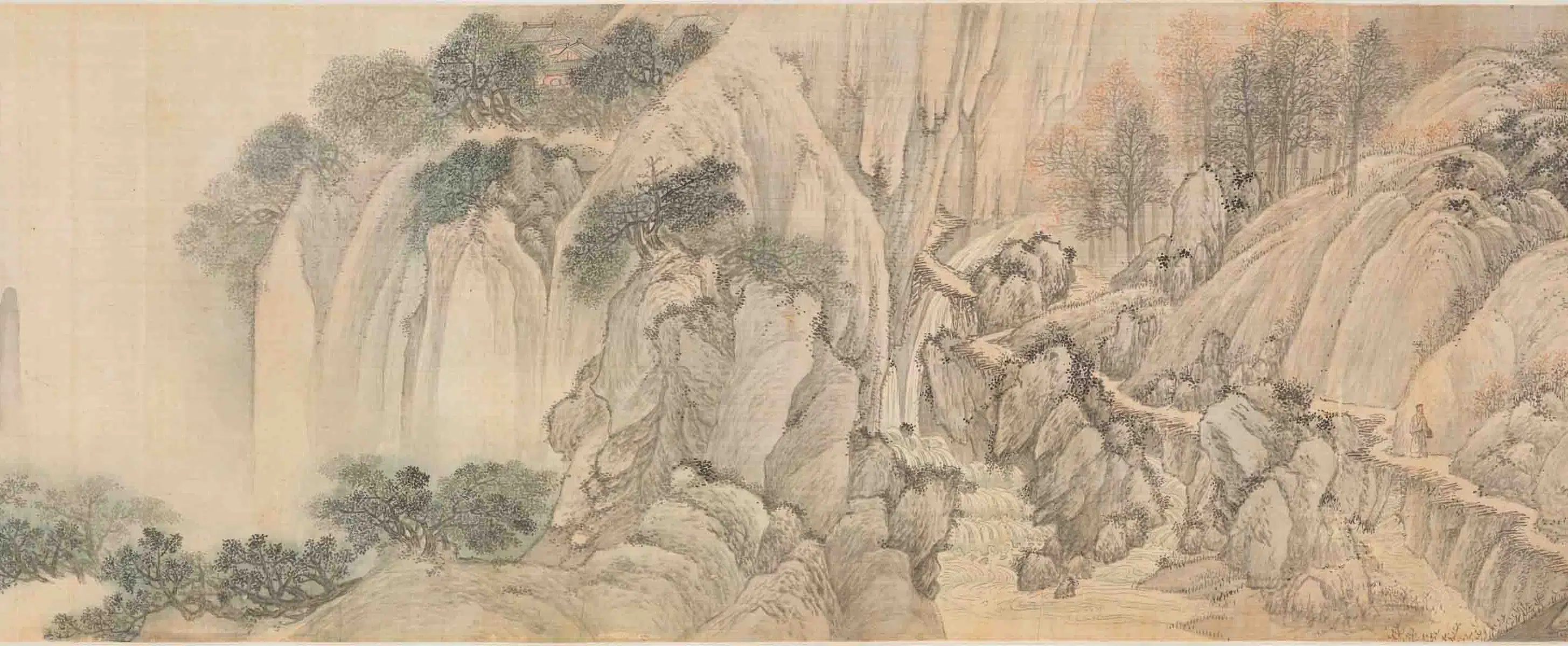 清代【王槩（王概）】《秋帆旷揽图卷》 第9张