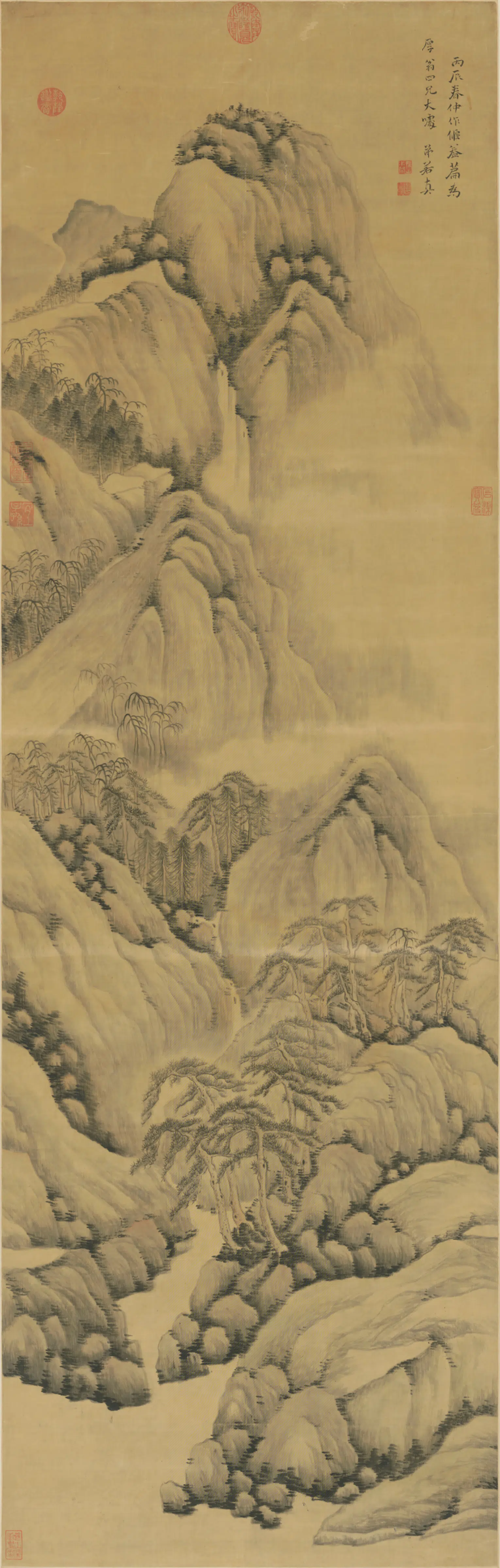 清代【法若真】《山水轴-3》