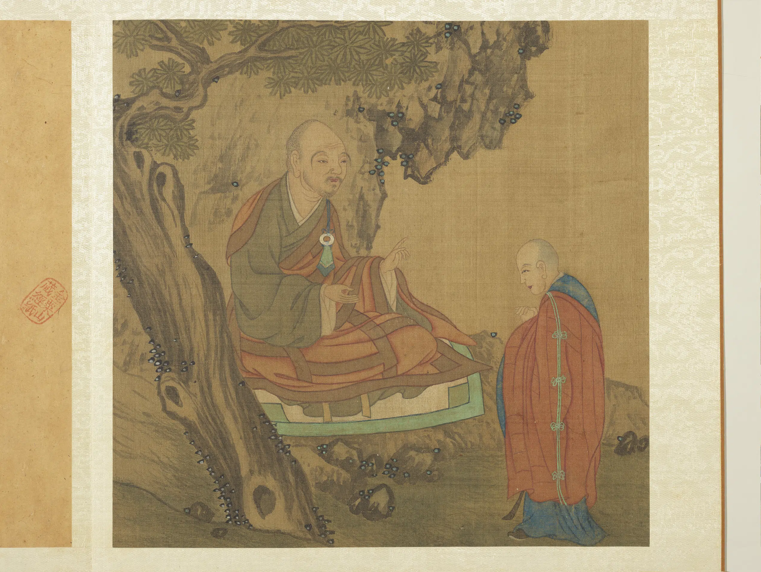 宋代《宋人十六应真像册-应真像（十四）》