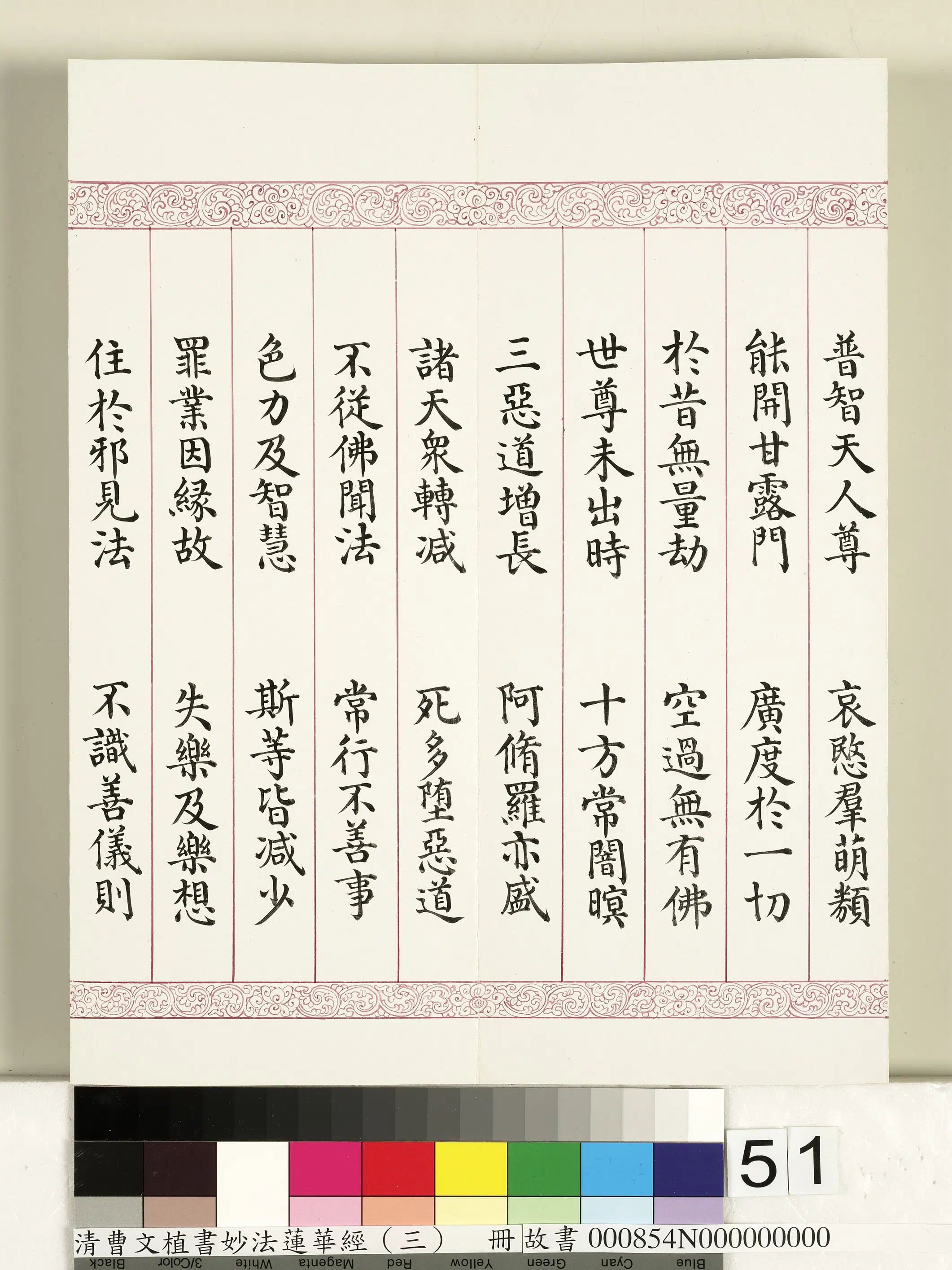 清代【曹文埴】《妙法莲华经（三）册》 第47张