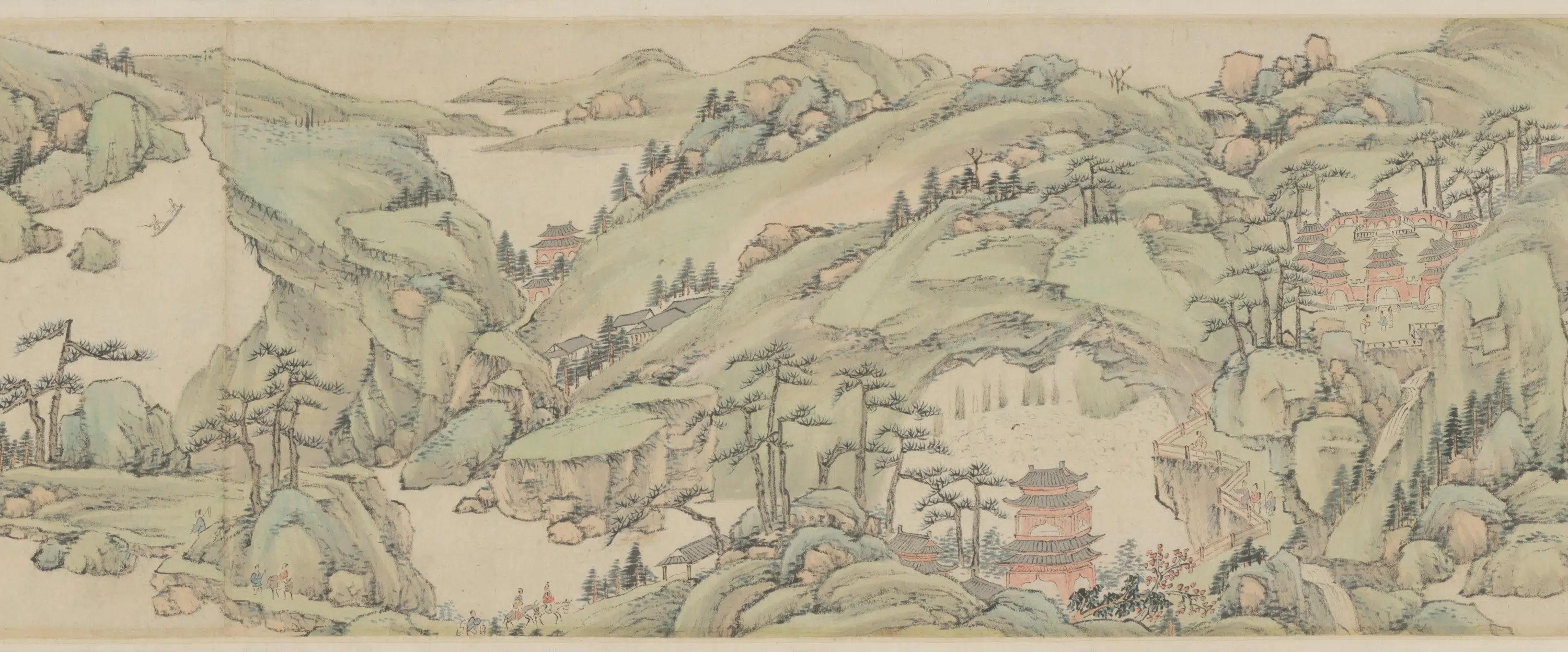 清代【萧云从】《仿古山水图屏》 第37张