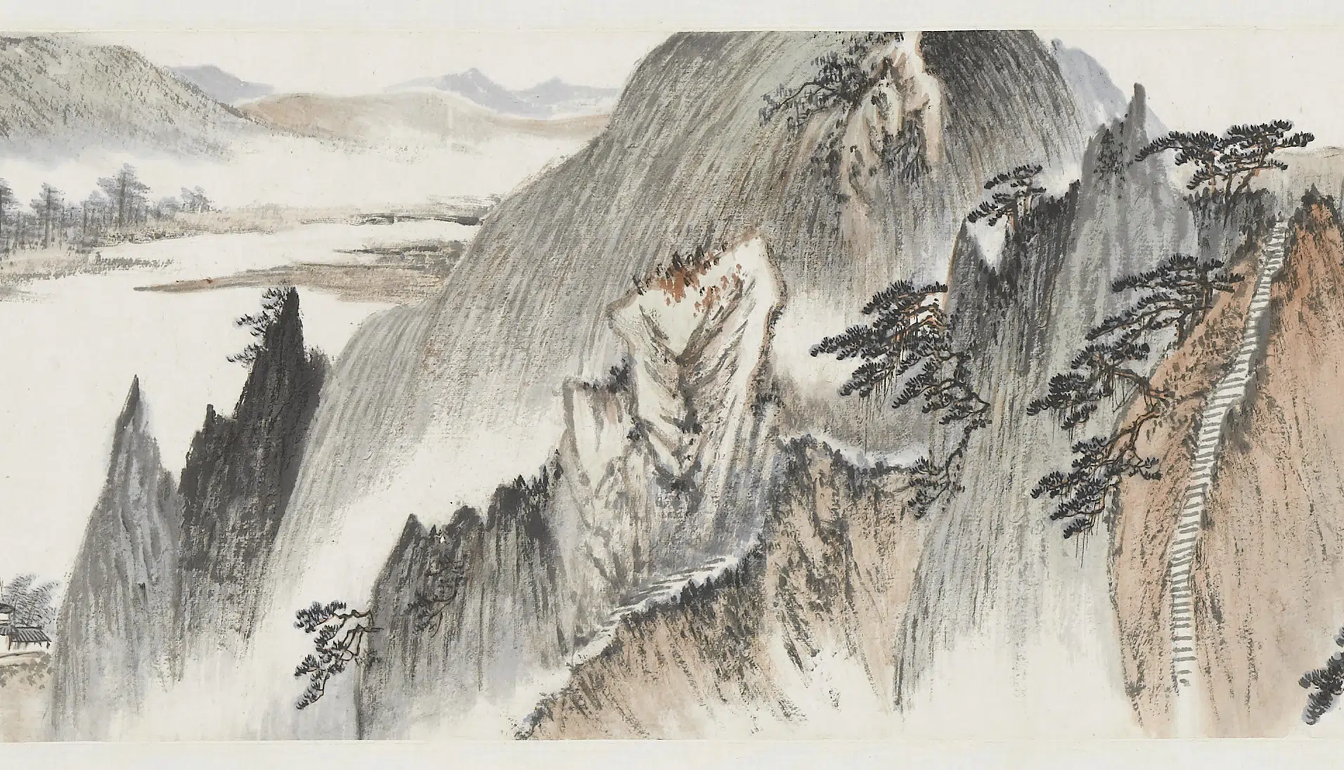 近现代【郑午昌】《双青楼图横批》 第2张 近现代【郑午昌】《双青楼图横批》 第2张