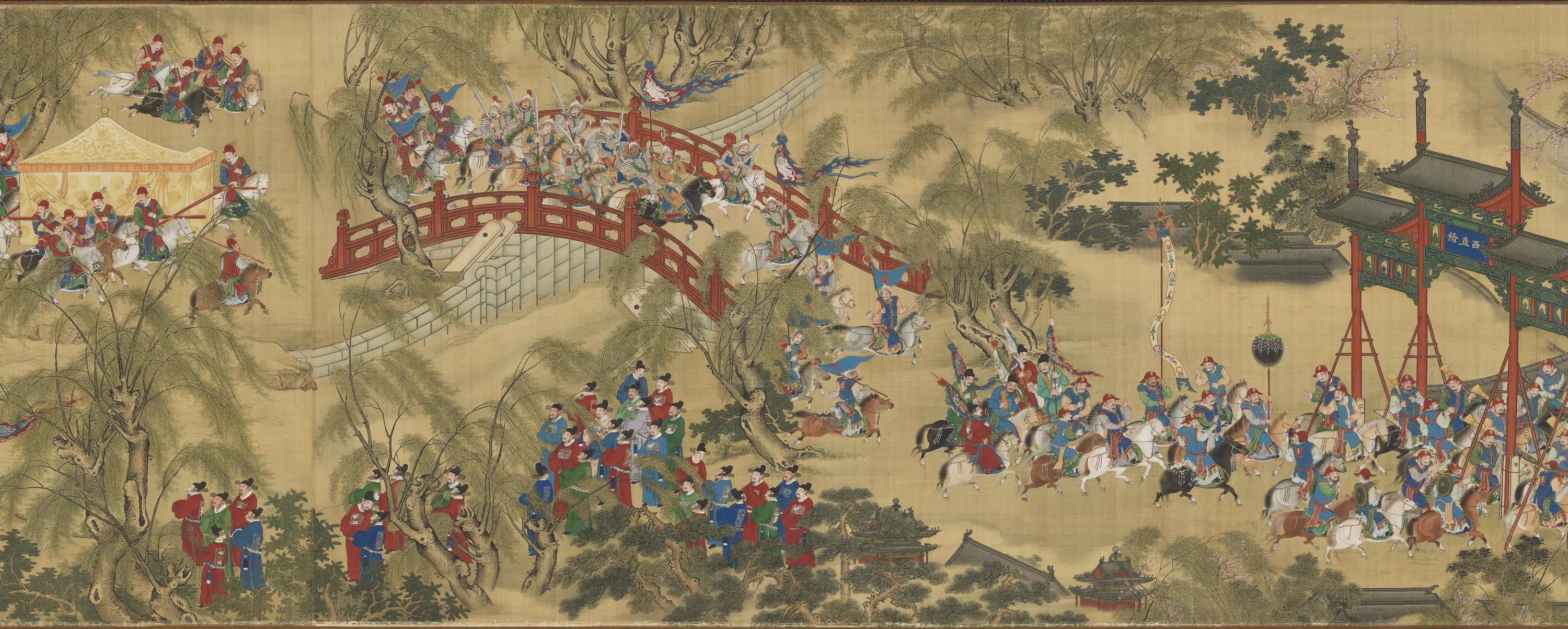 明朝《明人画入跸图卷》 第3张