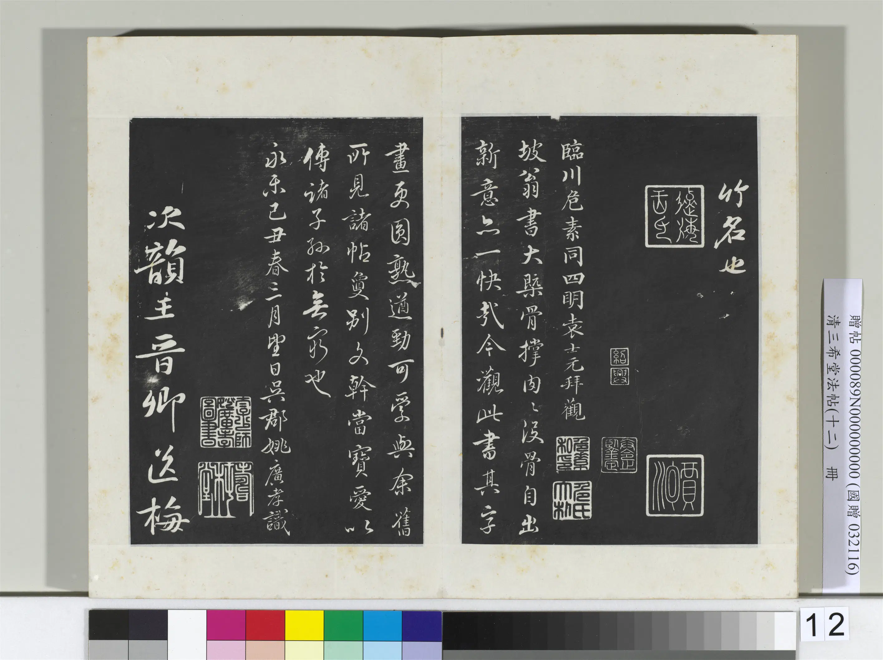 北宋【苏轼】《三希堂法帖（十二）册-宋苏轼书杜甫桤木诗-2》 第3张