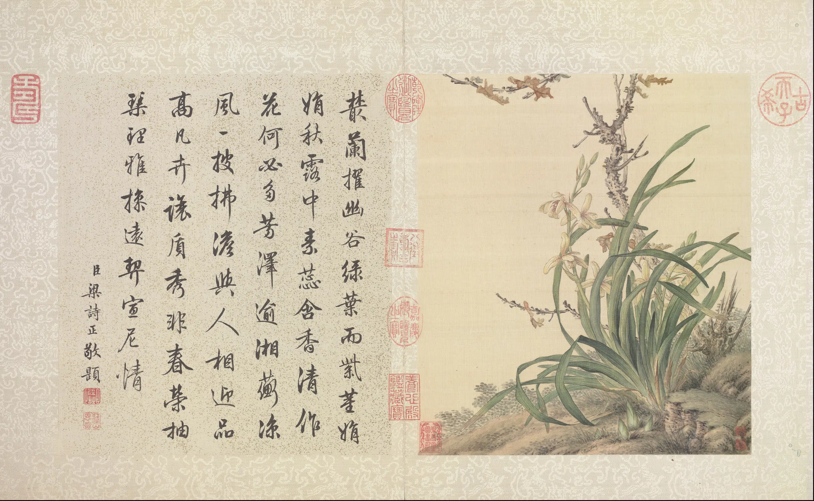 清代【郎世宁】《花鸟册（9开）》 第2张