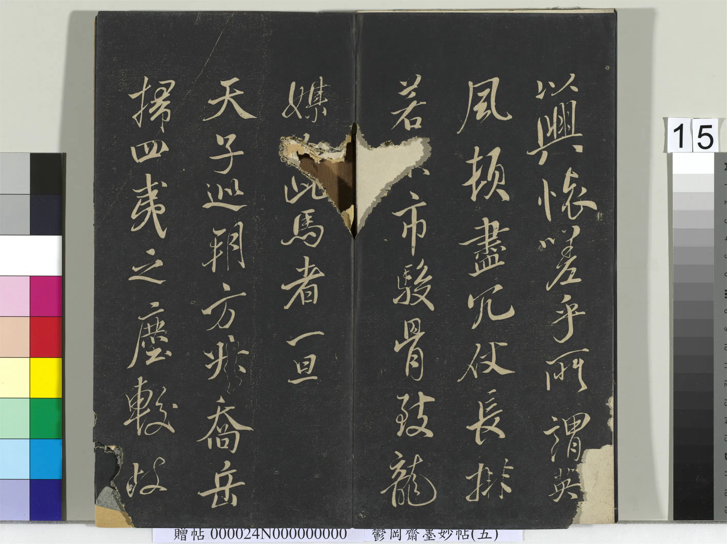 宋朝【米芾】《郁冈斋墨妙帖（十）册-米芾书天马赋》 第7张