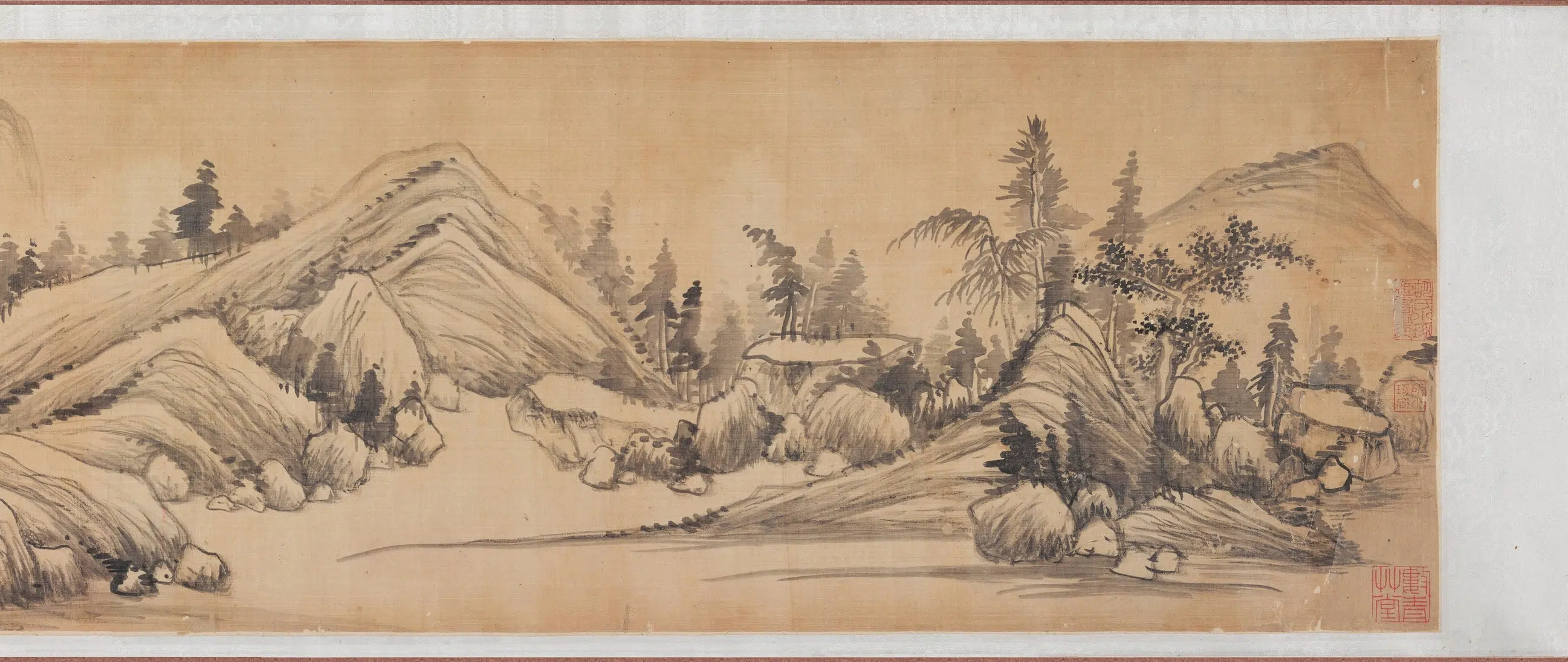 清代【张一鹄】《赠王士禛山水图卷》 第4张