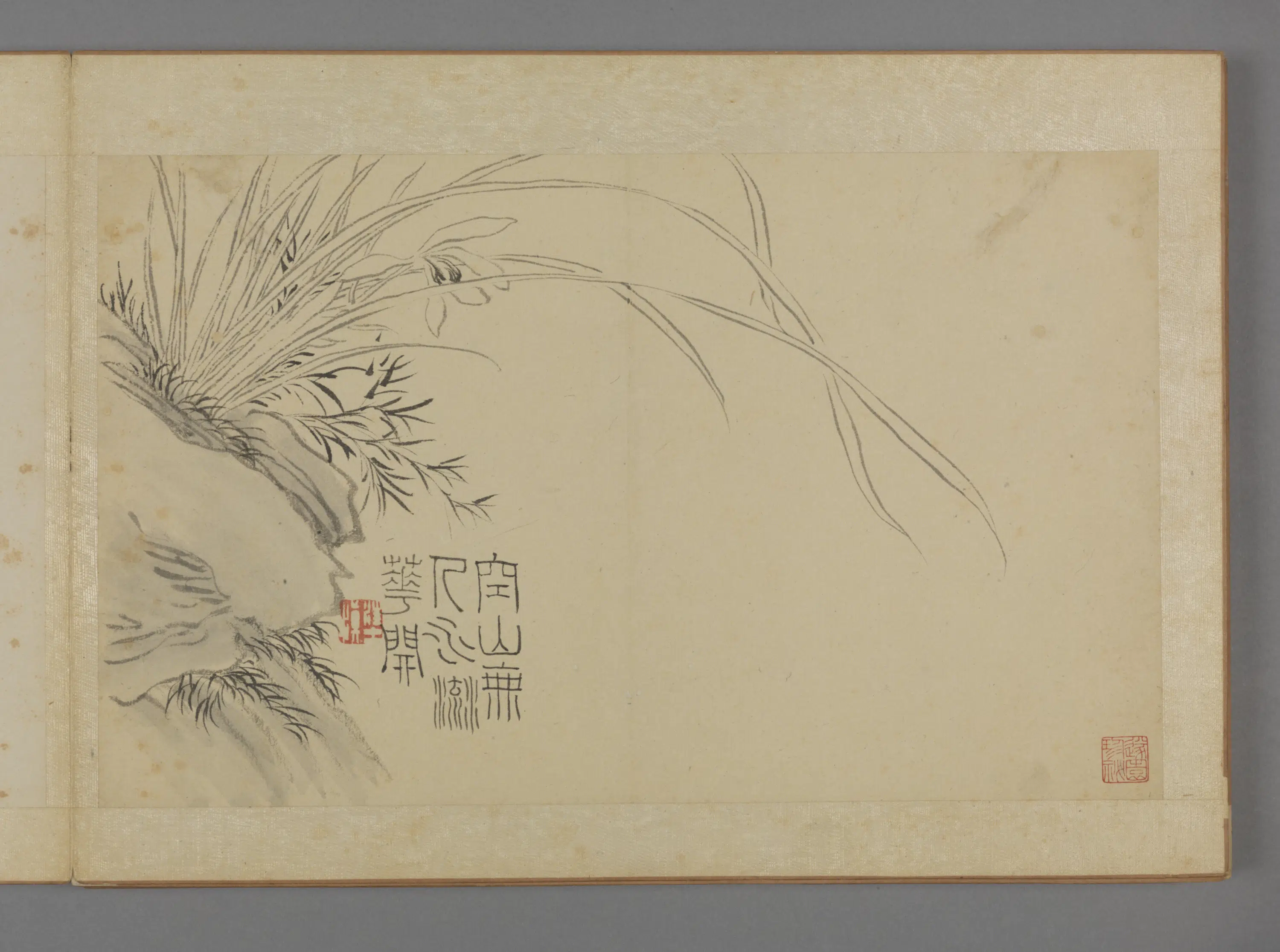 清代【汪士慎】《兰梅册（10开）缺1》 第8张