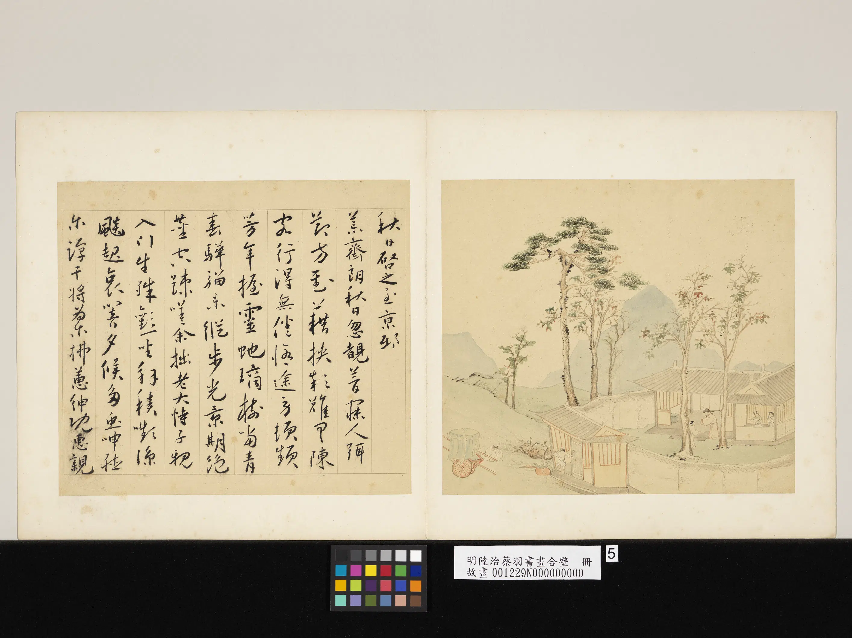 明代【陆治】《蔡羽书画合璧册》 第7张