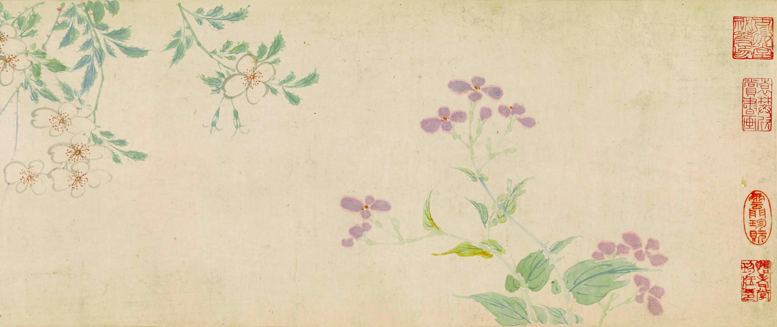 明朝【马守真】《花卉草虫图卷》 第3张