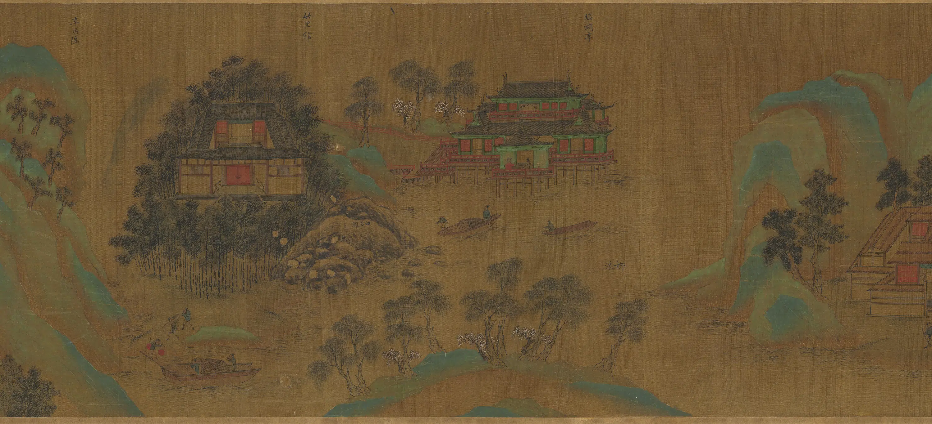 北宋【郭忠恕】《仿王摩诘辋川图卷》 第2张 北宋【郭忠恕】《仿王摩诘辋川图卷》 第2张