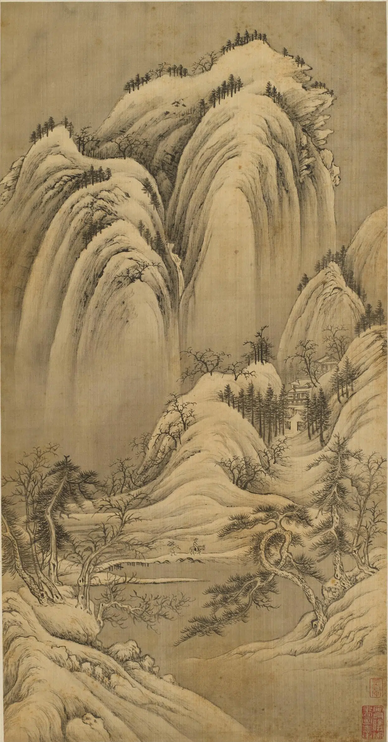 清代【王翚】《小中现大图册》 第10张