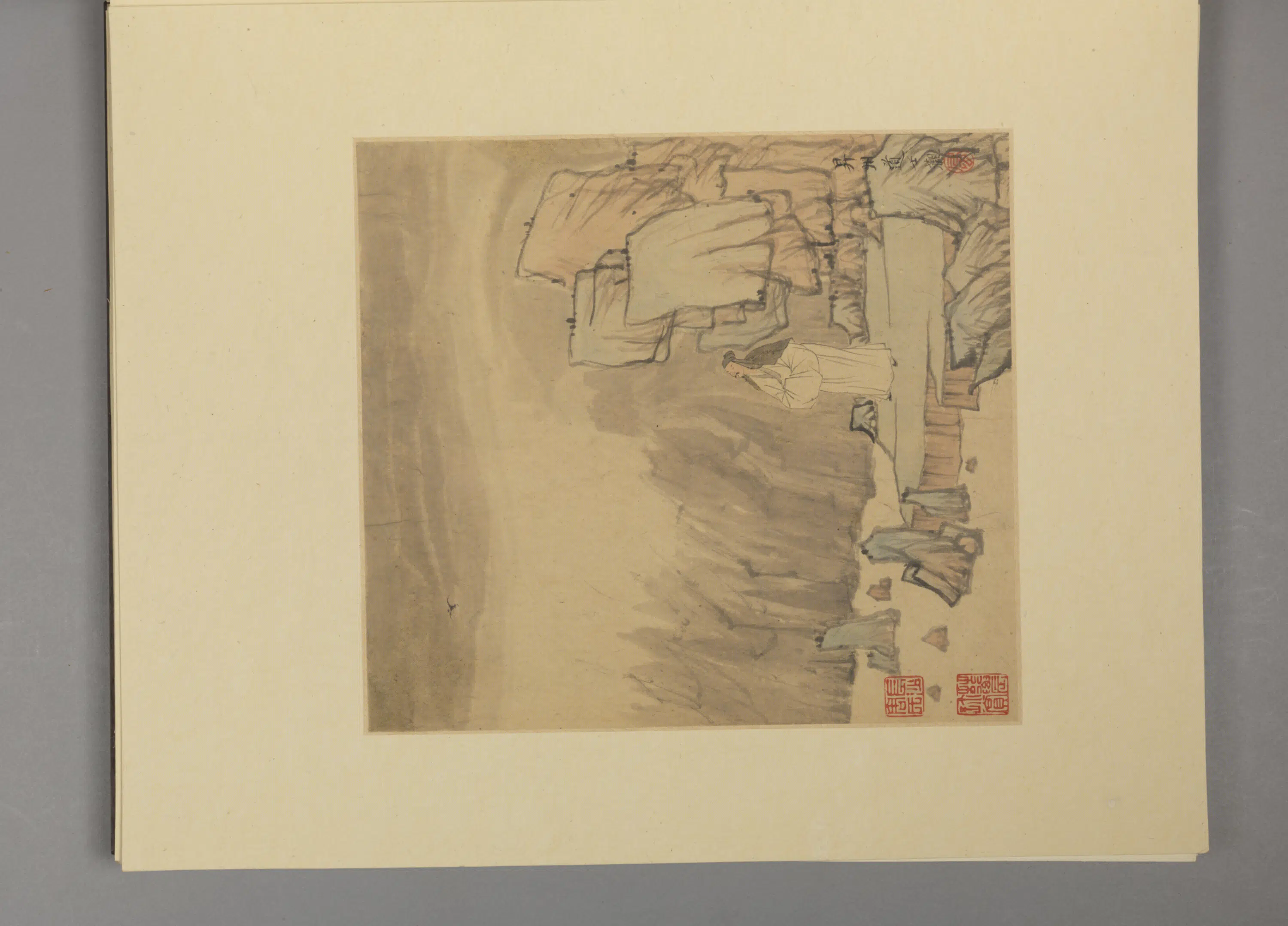 清代【张风】《山水册（7开）》 第7张