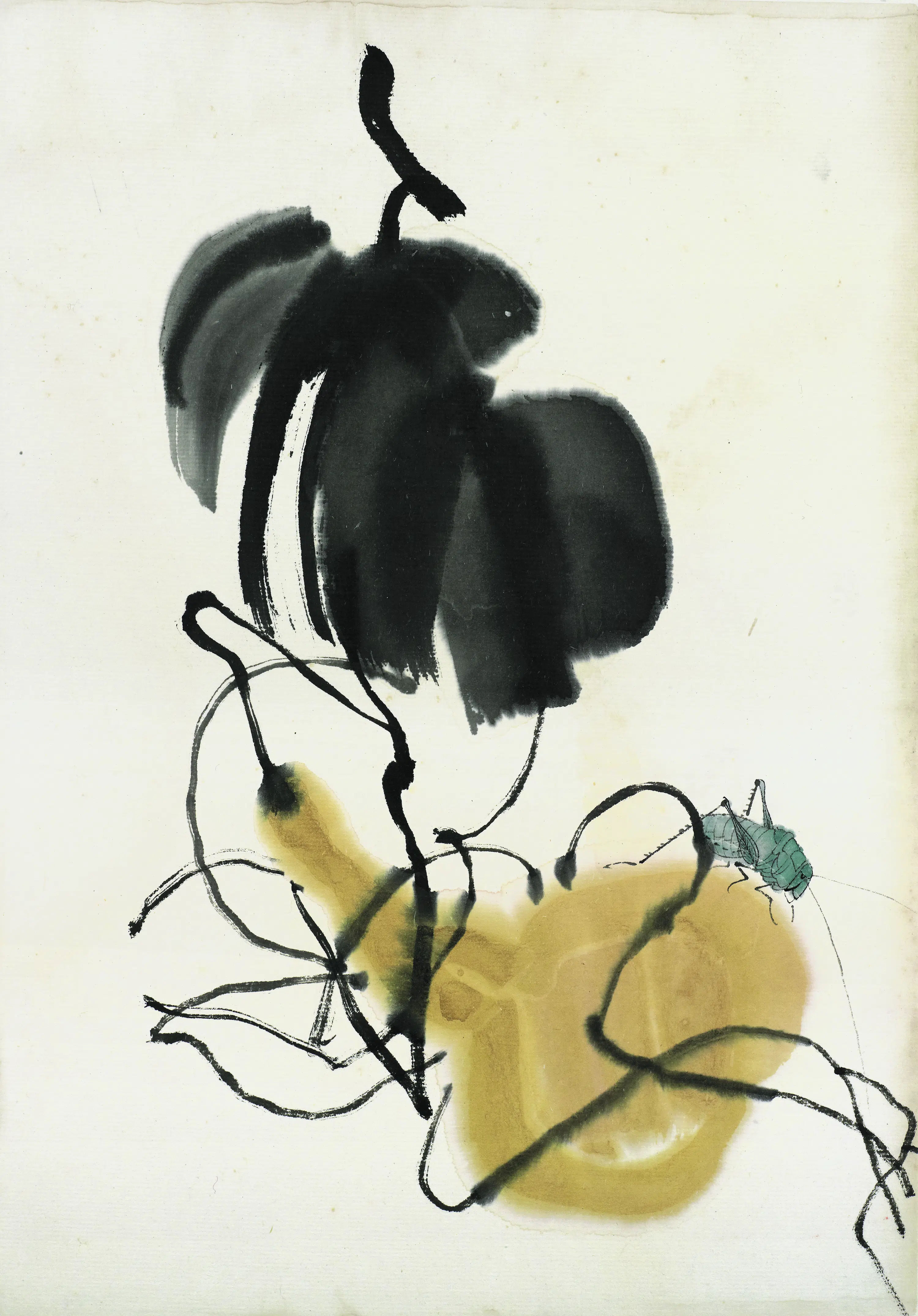 近现代【齐白石】《花卉虫草图册83开》 第20张 近现代【齐白石】《花卉虫草图册83开》 第20张