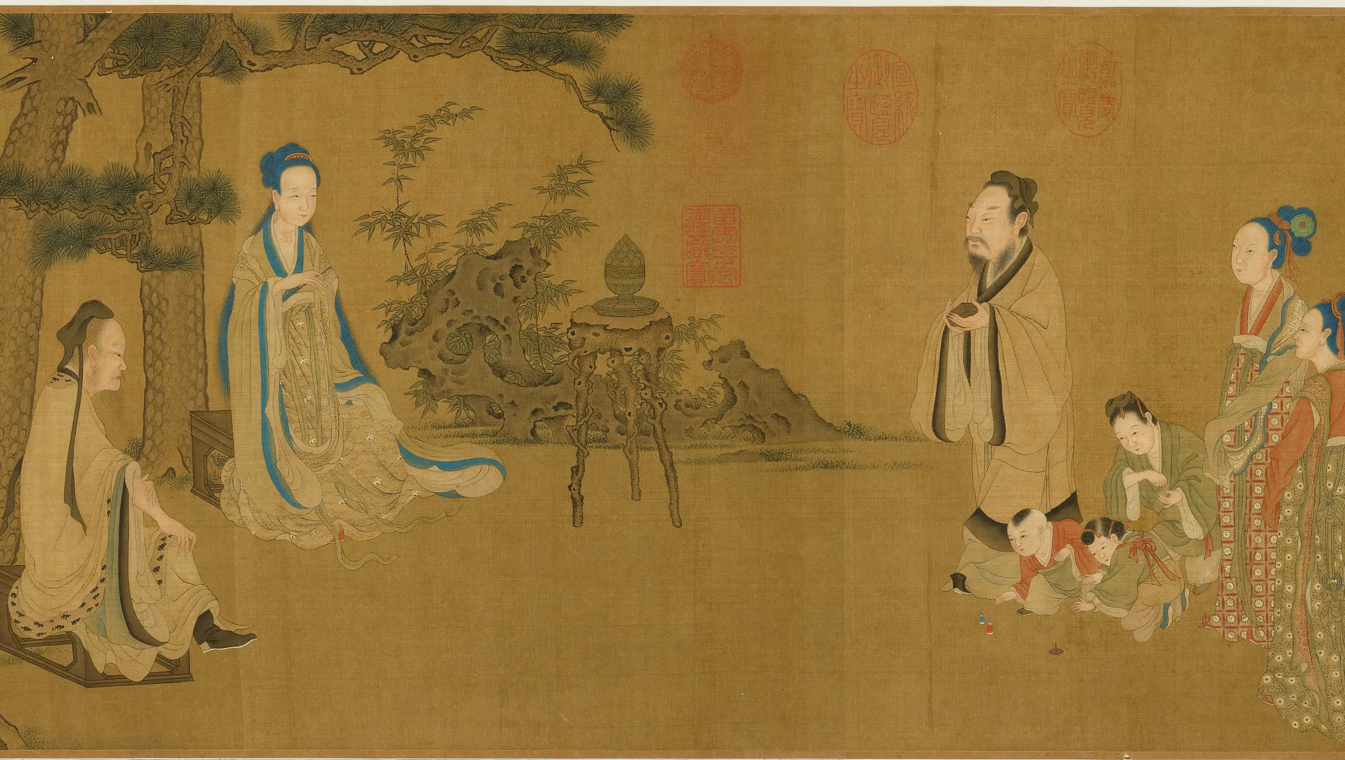 宋-元朝【钱选】《仙机枚测图卷》 第2张 宋-元朝【钱选】《仙机枚测图卷》 第2张