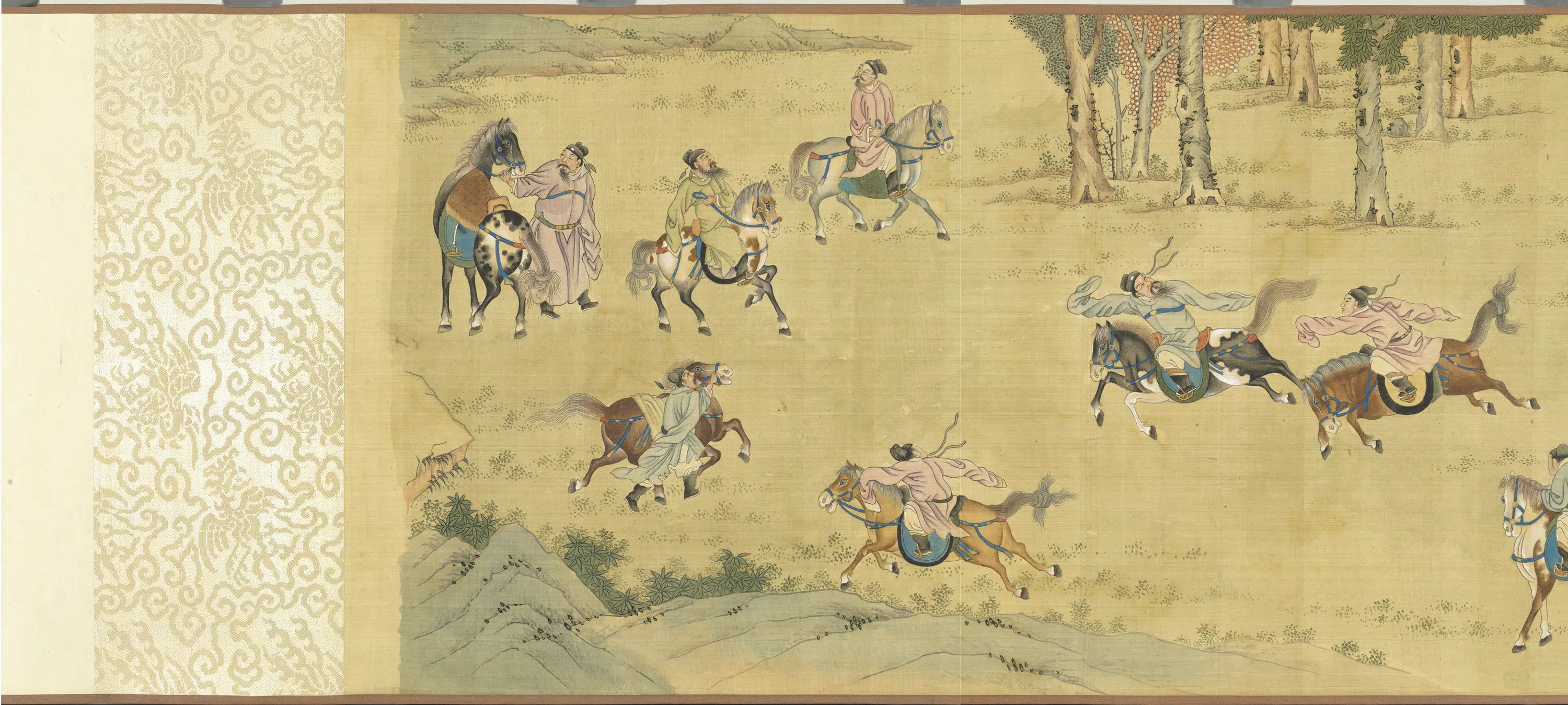 元代《元人画百马图卷》