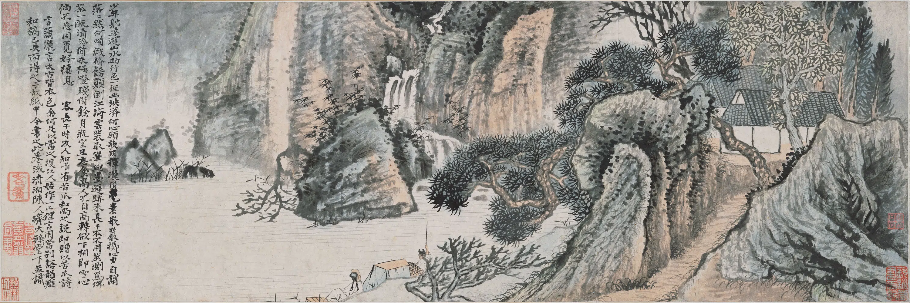 清代【石涛】《长干图卷》
