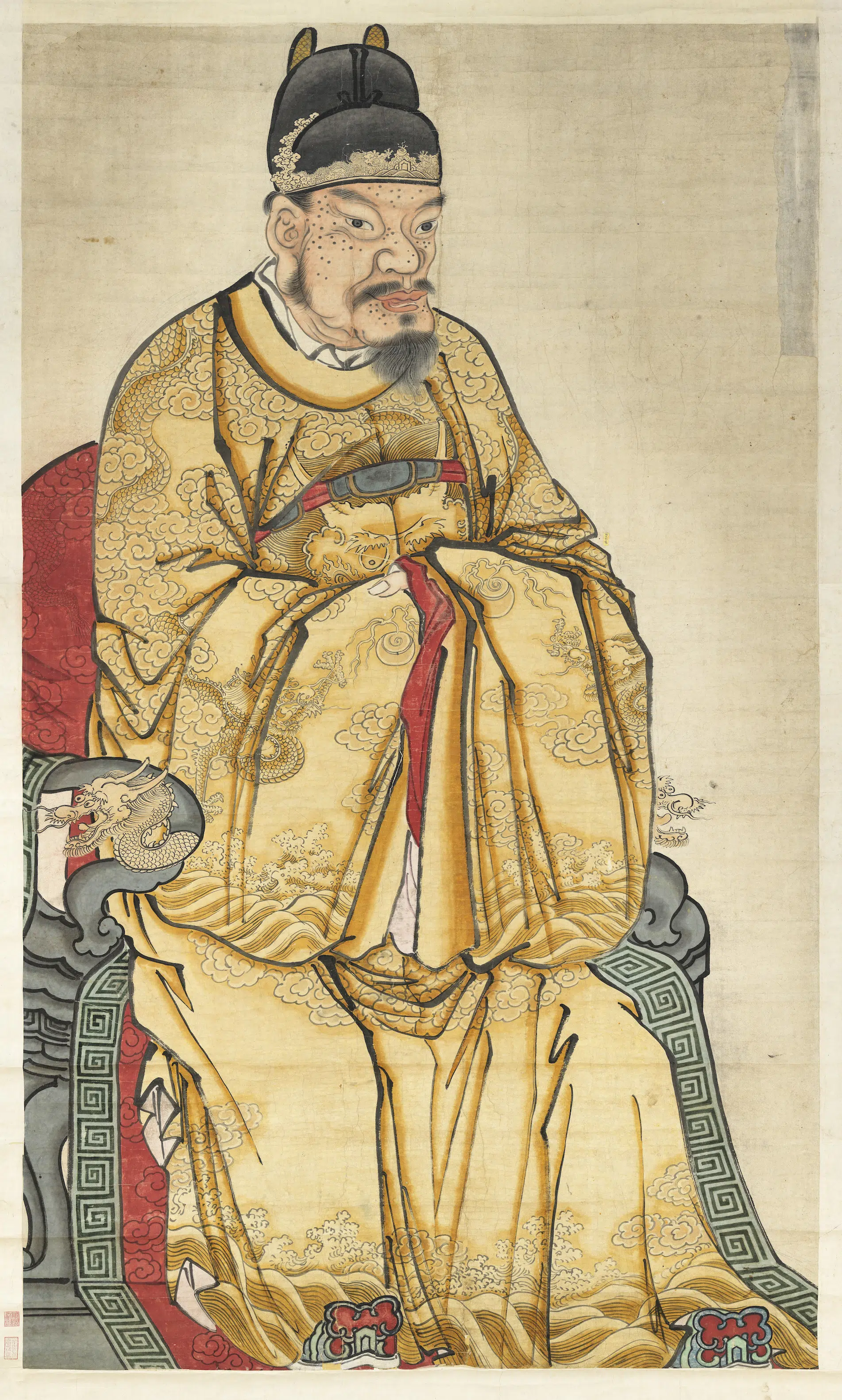 明朝《明太祖坐像（六）图轴》
