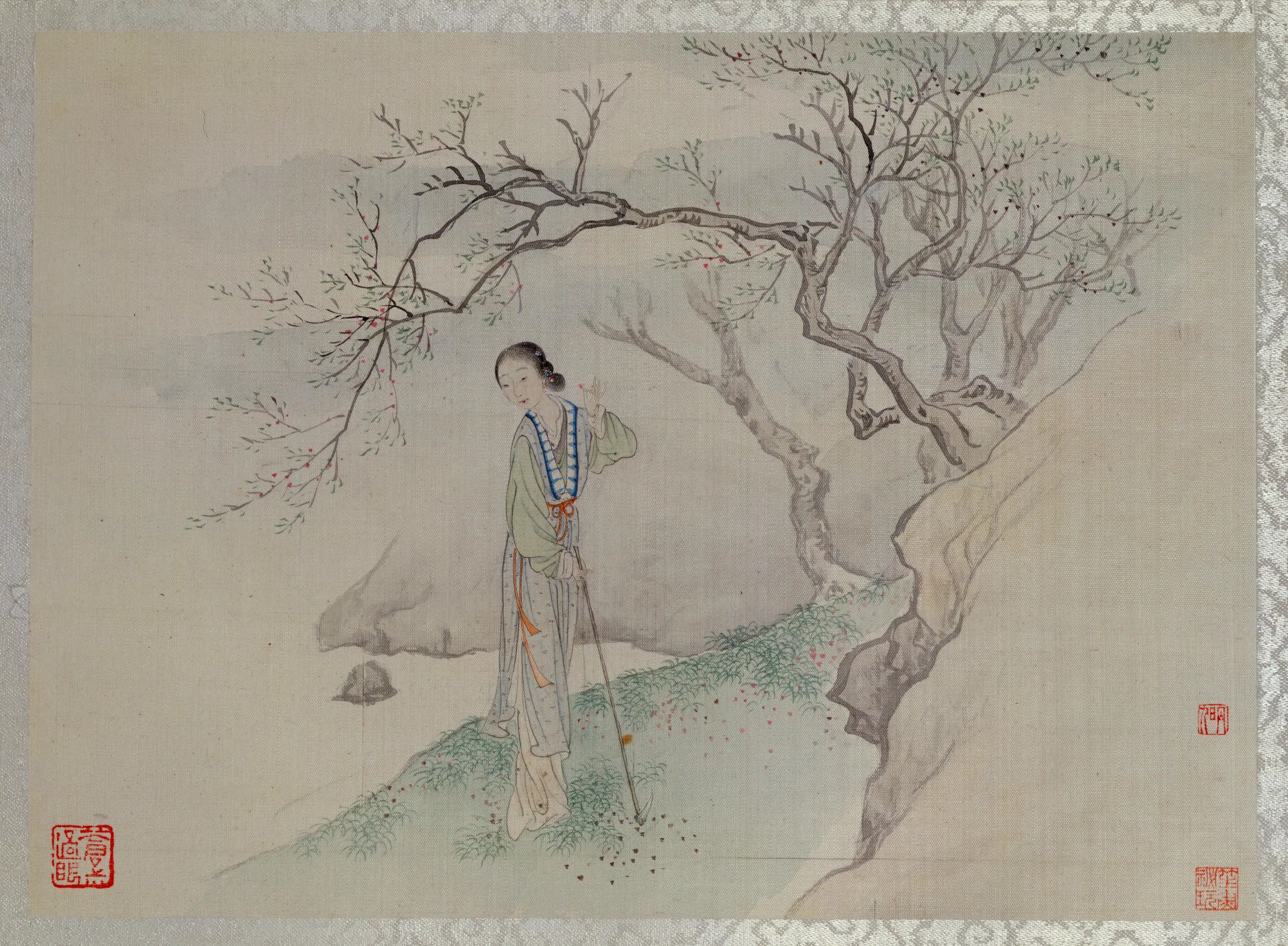 清代【费丹旭】《十二金钗图册》 第2张