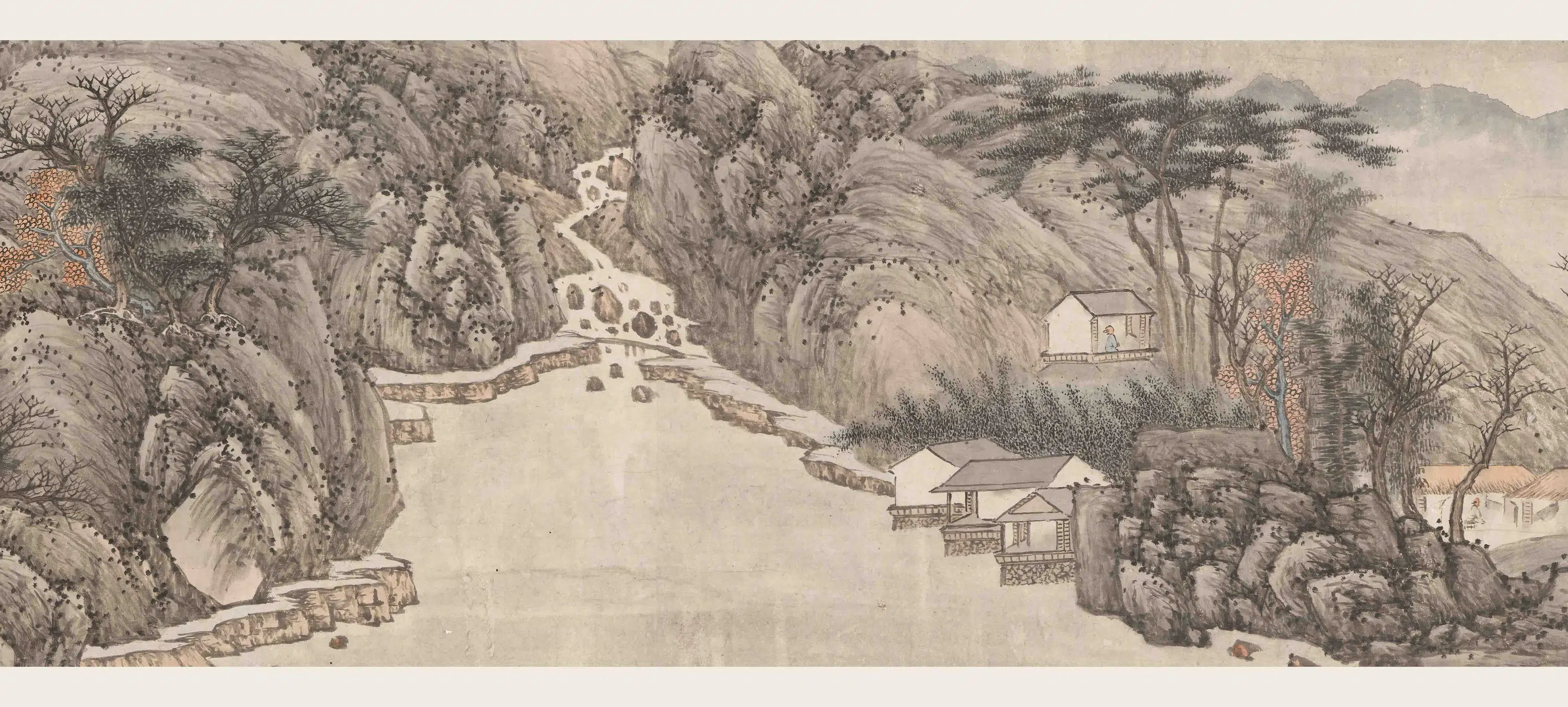 清代【高岑】《江山无尽图卷》 第5张