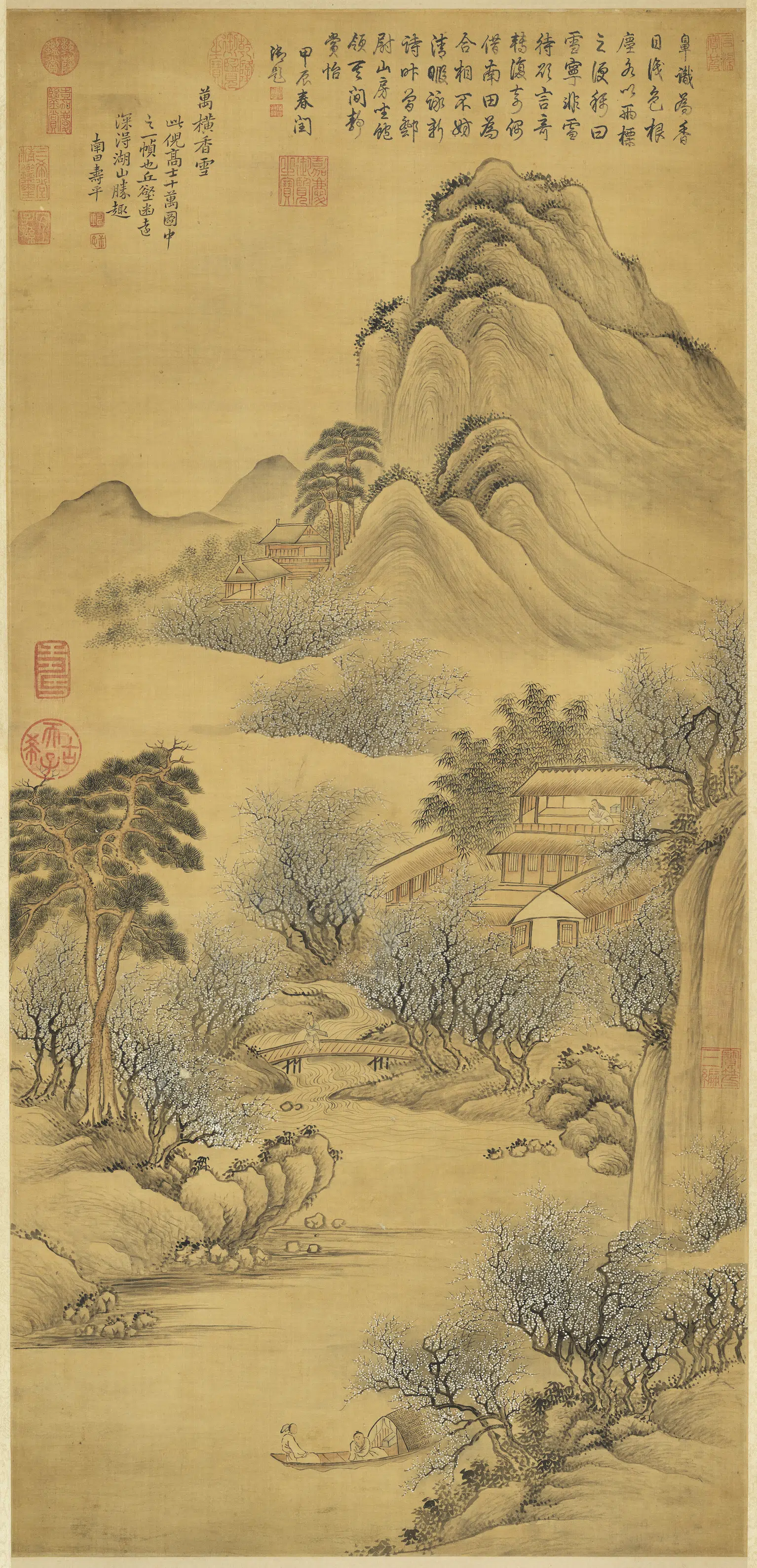 清代【恽寿平】《画万横香雪图轴》