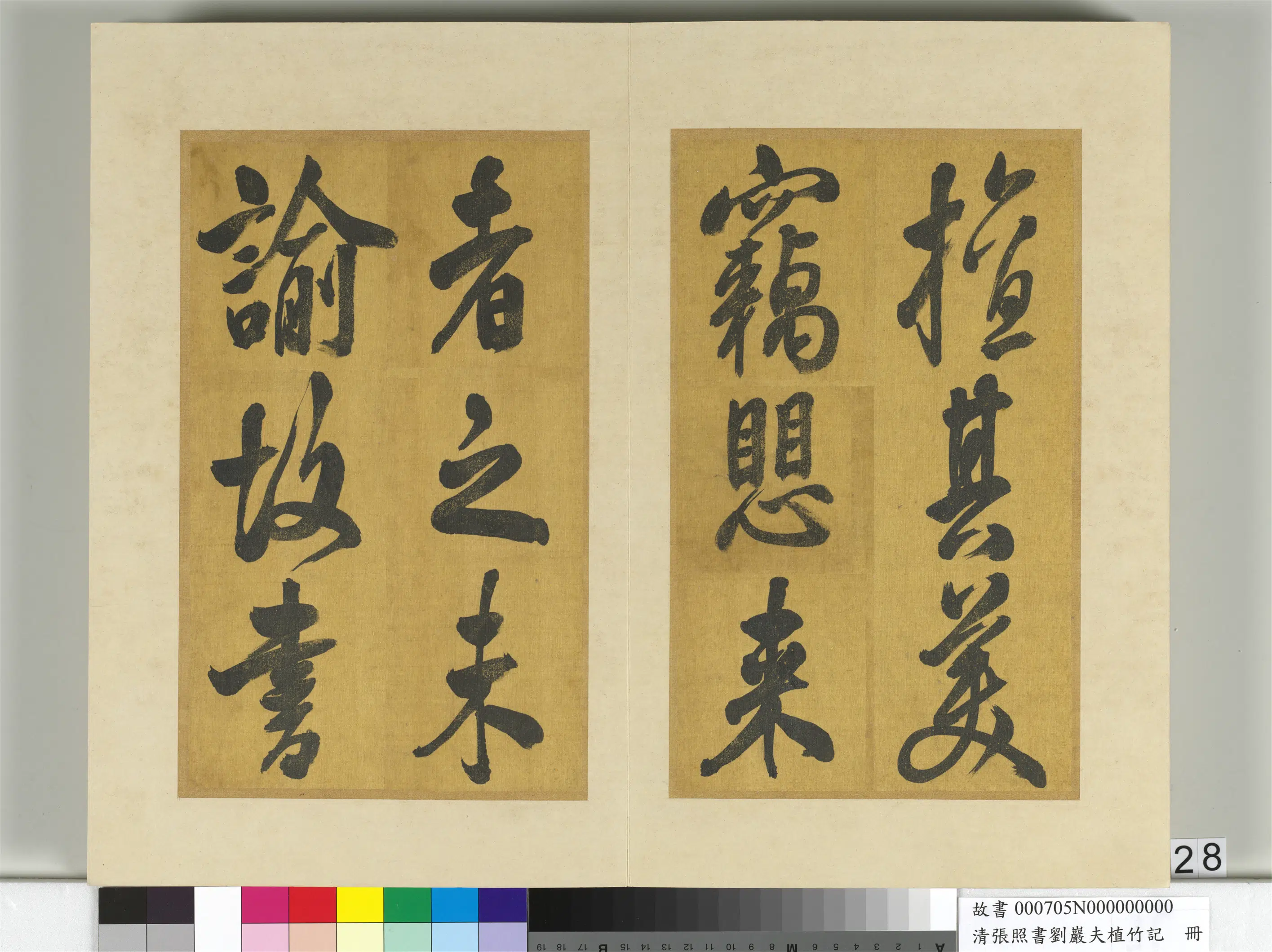 清代【张照】《书刘岩夫植竹记册》 第21张