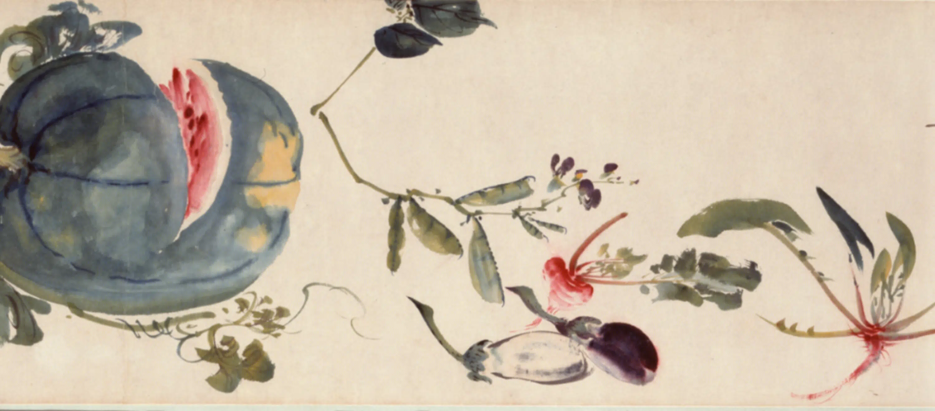 清代【袁江】《花果图卷》 第2张 清代【袁江】《花果图卷》 第2张
