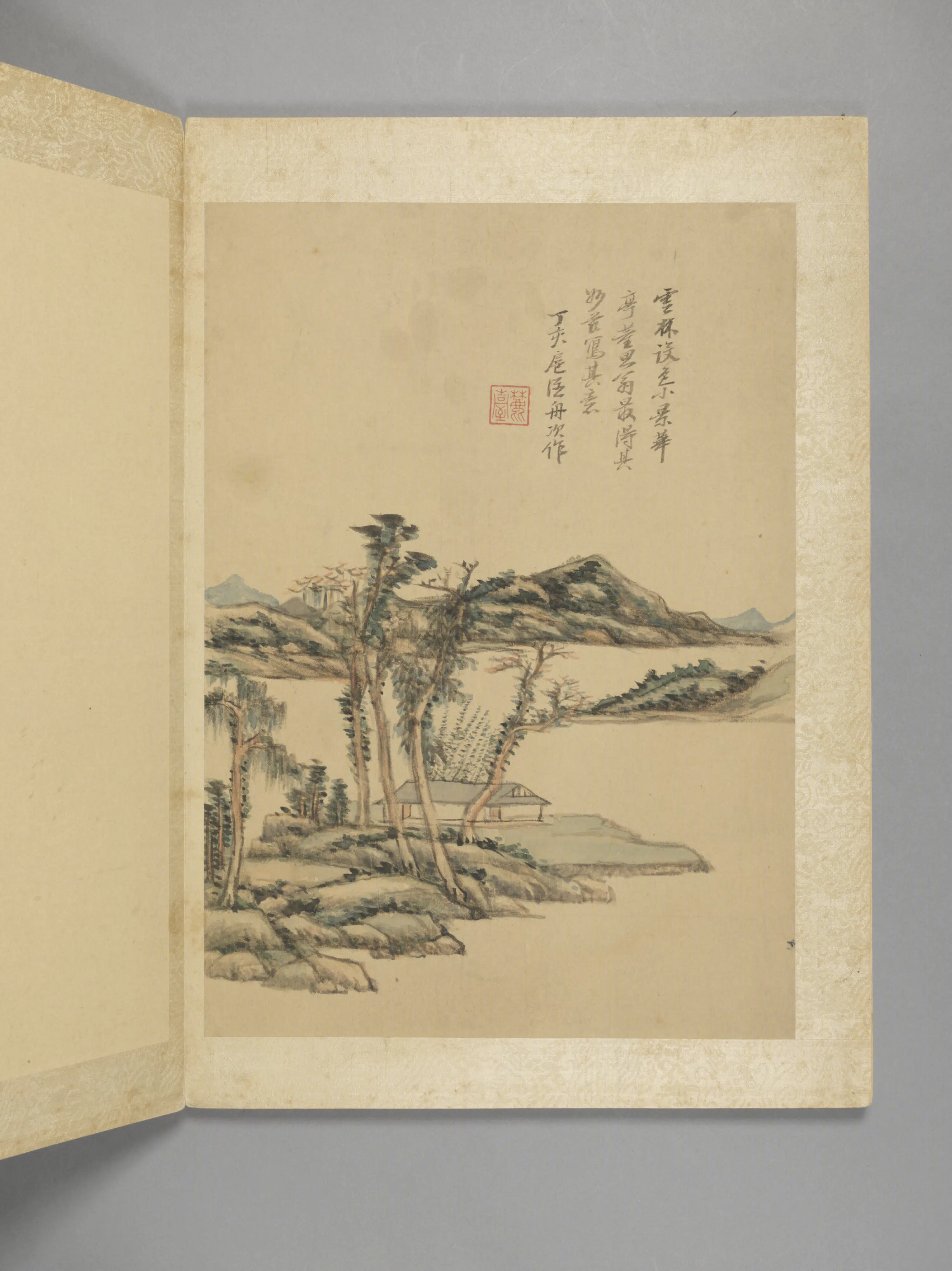 清代【王原祁】《仿古山水册(8开)》 第4张 清代【王原祁】《仿古山水册(8开)》 第4张