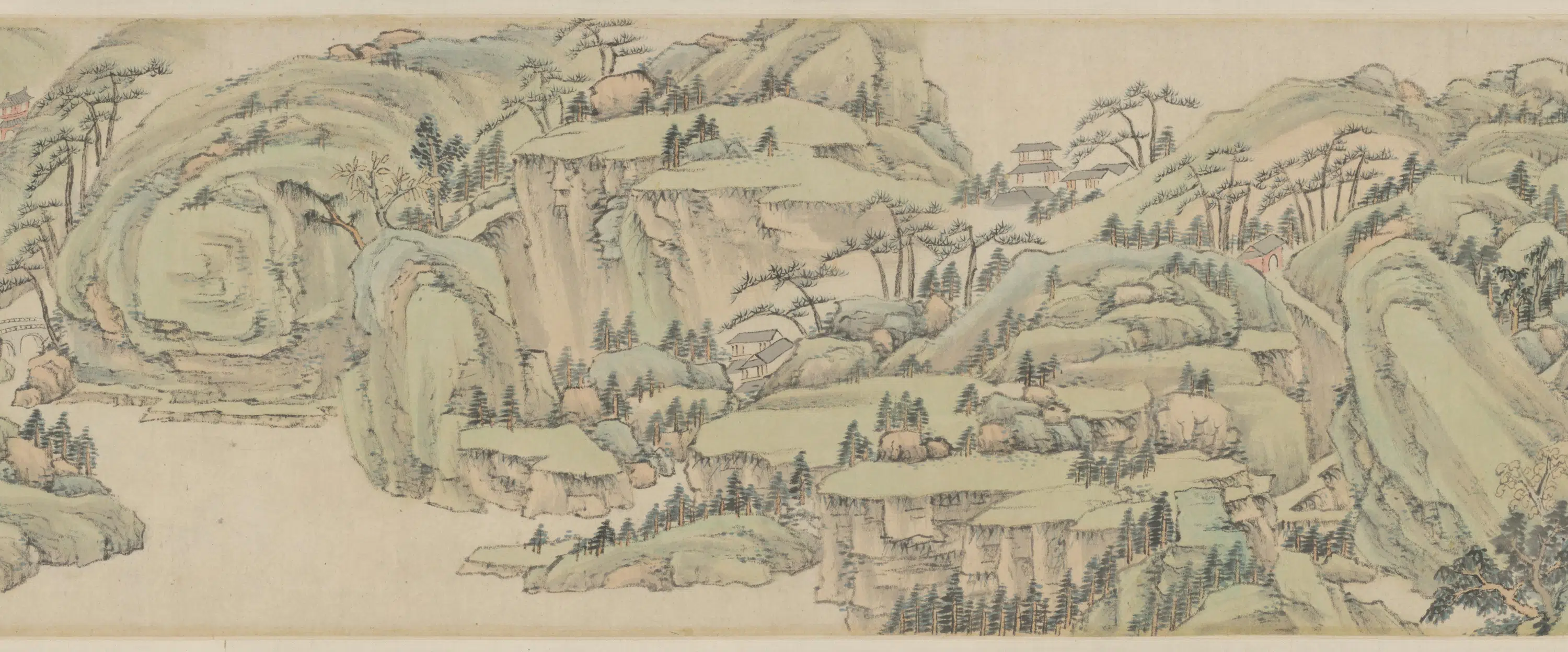 清代【萧云从】《仿古山水图屏》 第38张