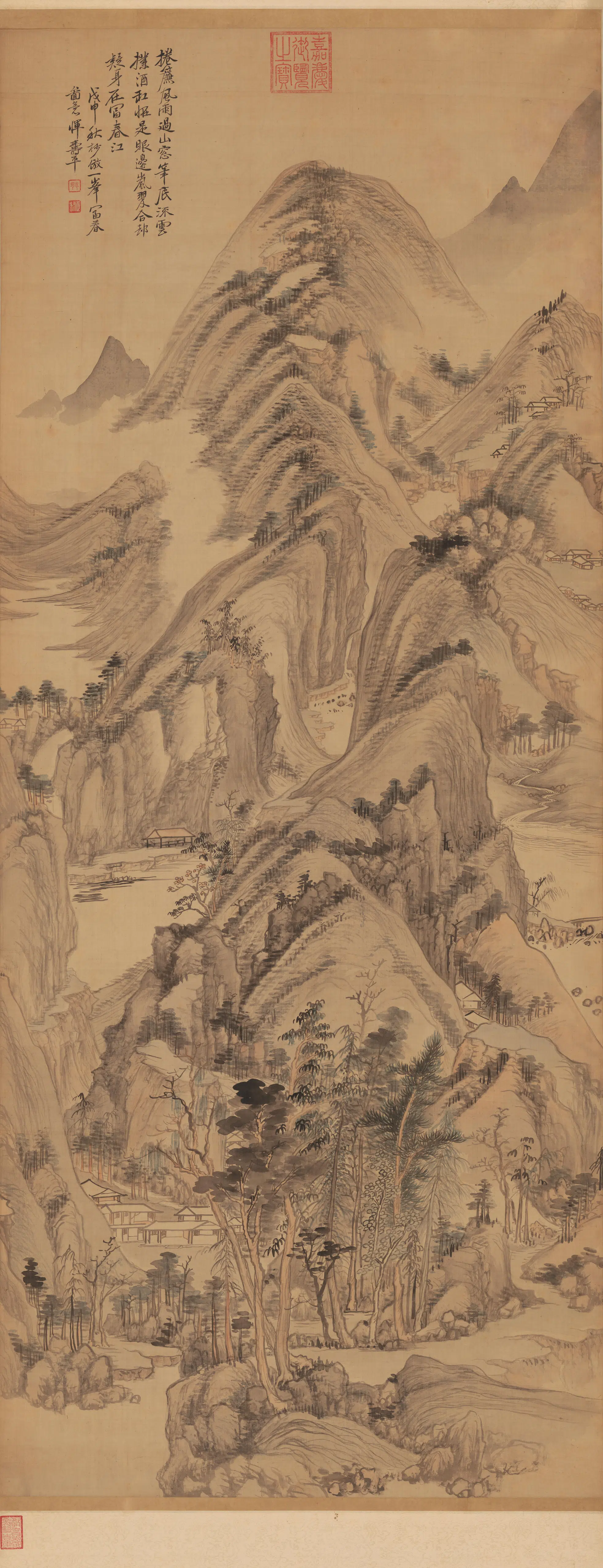 清代【恽寿平】《富春山图轴》