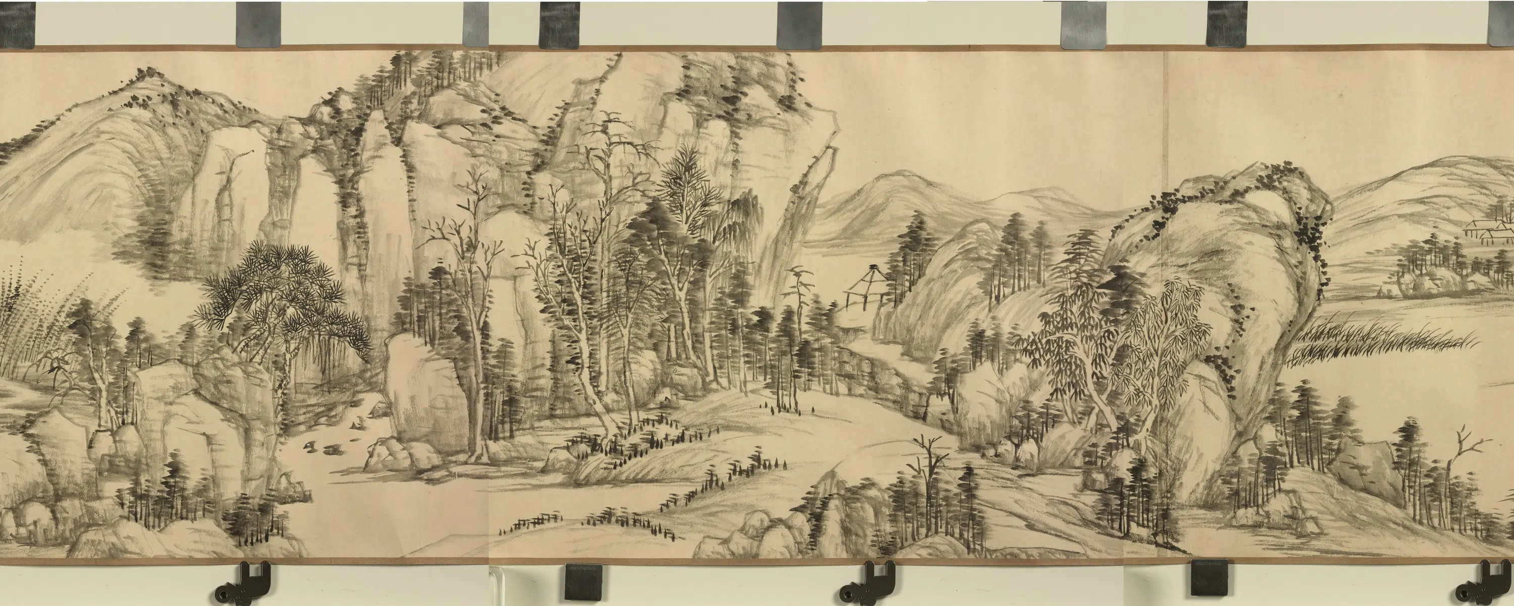 清代【董邦达】《松溪(谿)烟岫卷》 第2张 清代【董邦达】《松溪(谿)烟岫卷》 第2张