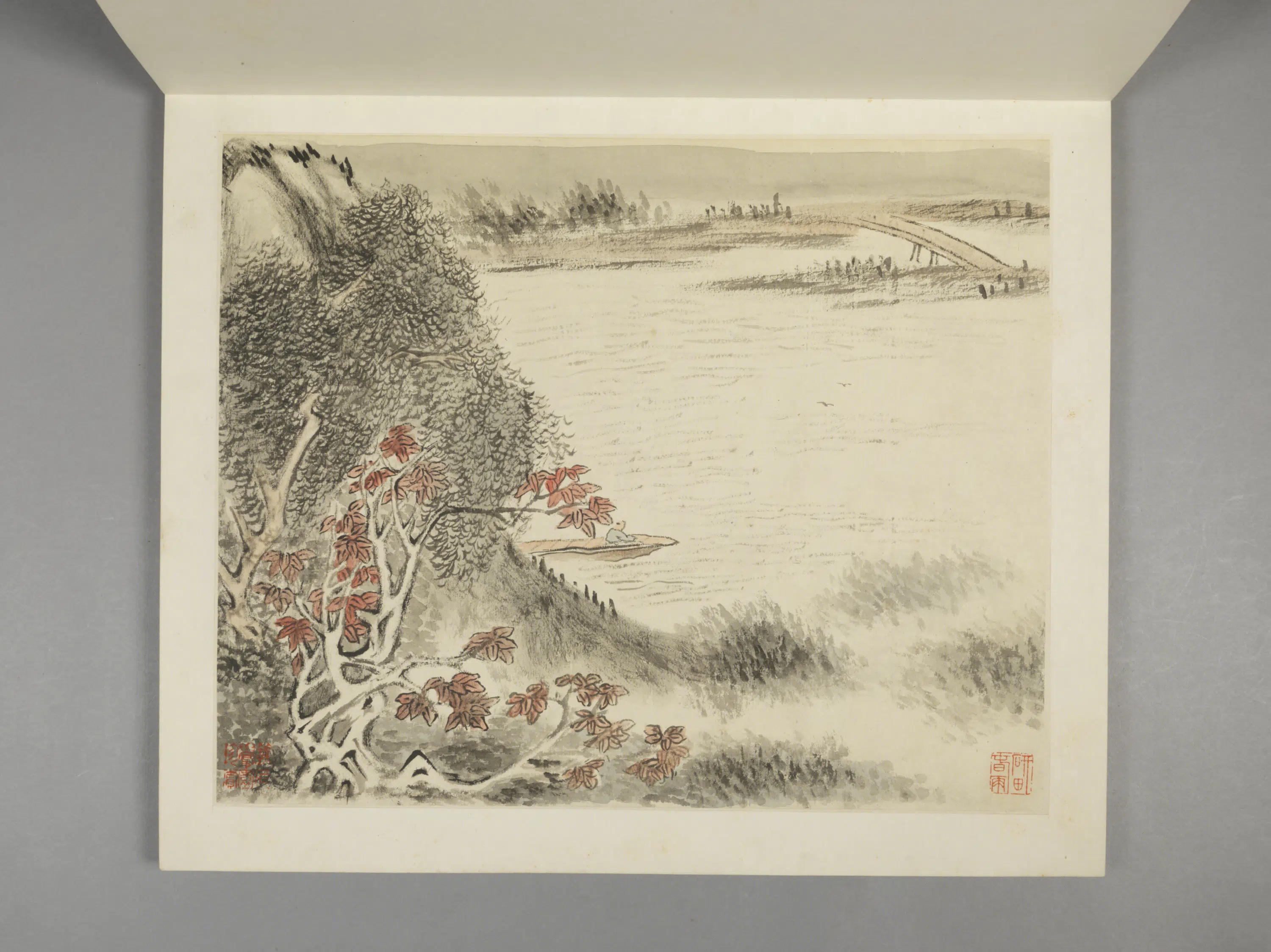 清代【张宗苍】《与张冾山水合绘册(9开)》 第7张 清代【张宗苍】《与张冾山水合绘册(9开)》 第7张
