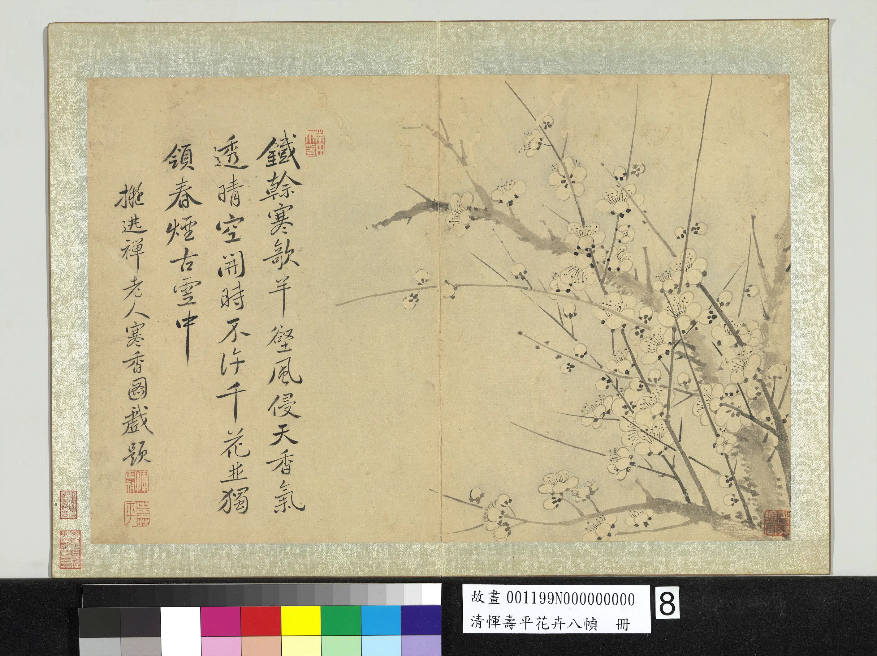 清代【恽寿平】《花卉八帧册》 第5张 清代【恽寿平】《花卉八帧册》 第5张