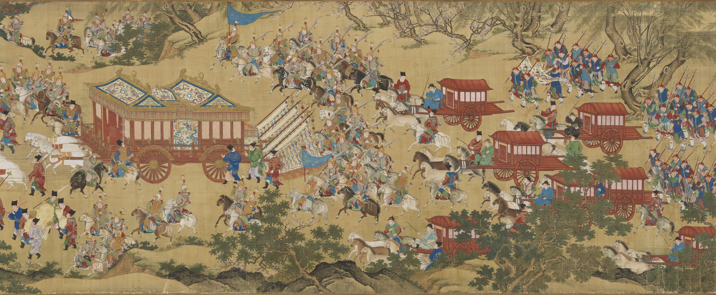 明朝《明人画出警图卷》 第3张 明朝《明人画出警图卷》 第3张