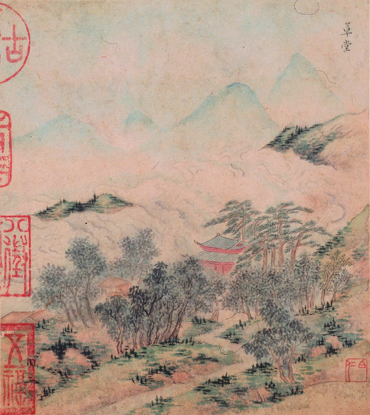 明朝【文伯仁】《金陵山水册》 第5张 明朝【文伯仁】《金陵山水册》 第5张