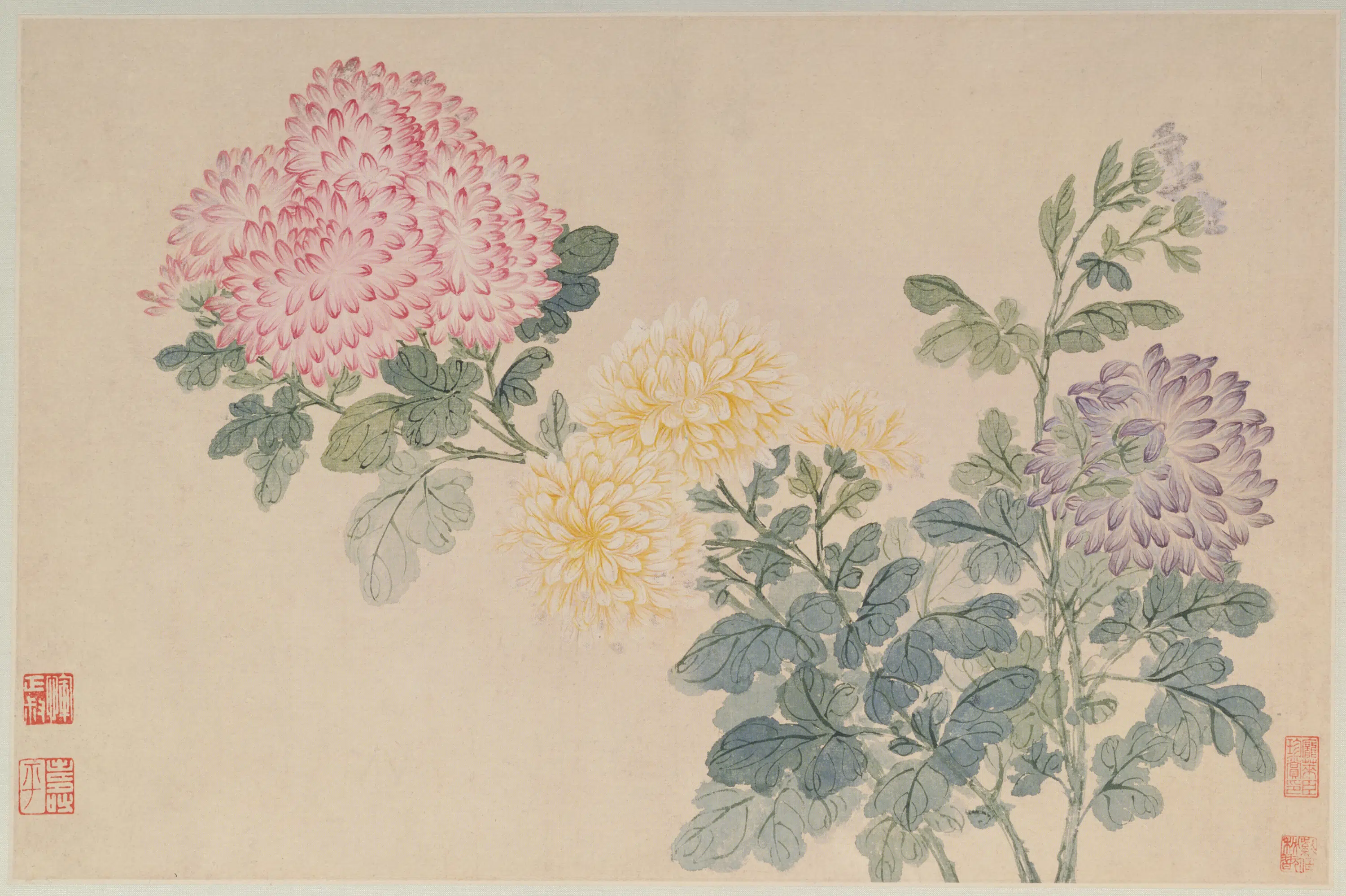 清代【恽寿平】《花卉山水册(12开)》 第2张 清代【恽寿平】《花卉山水册(12开)》 第2张