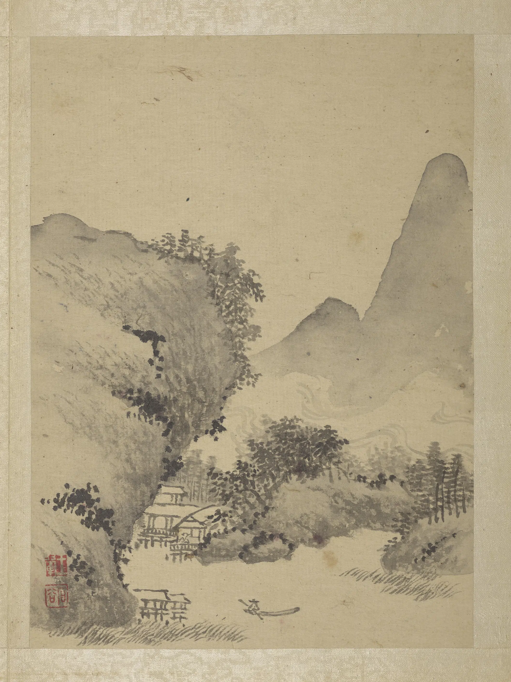 清代【王翚】《画山水册-3》 第10张 清代【王翚】《画山水册-3》 第10张