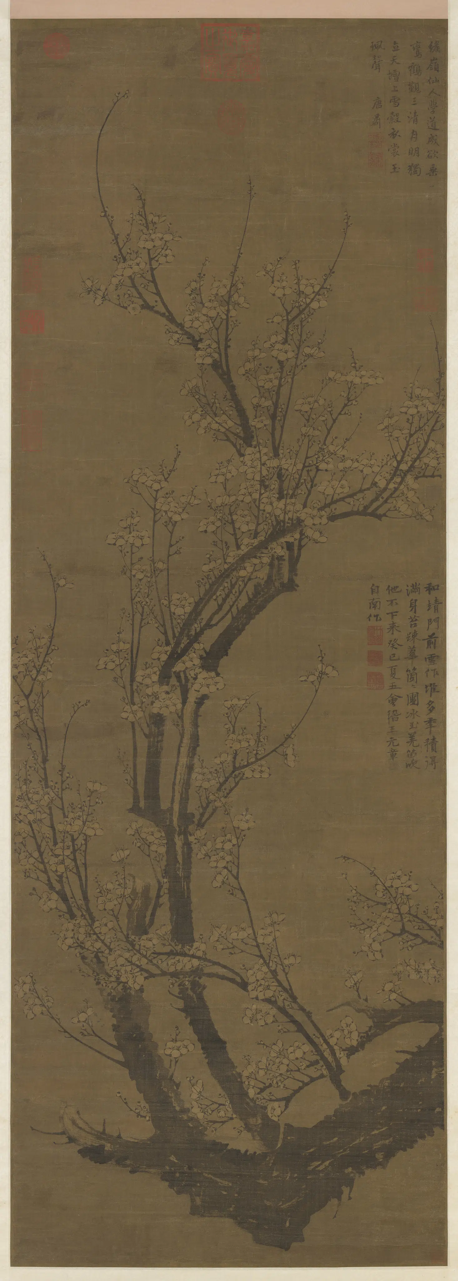 元代【王冕】《画南枝春早图轴》