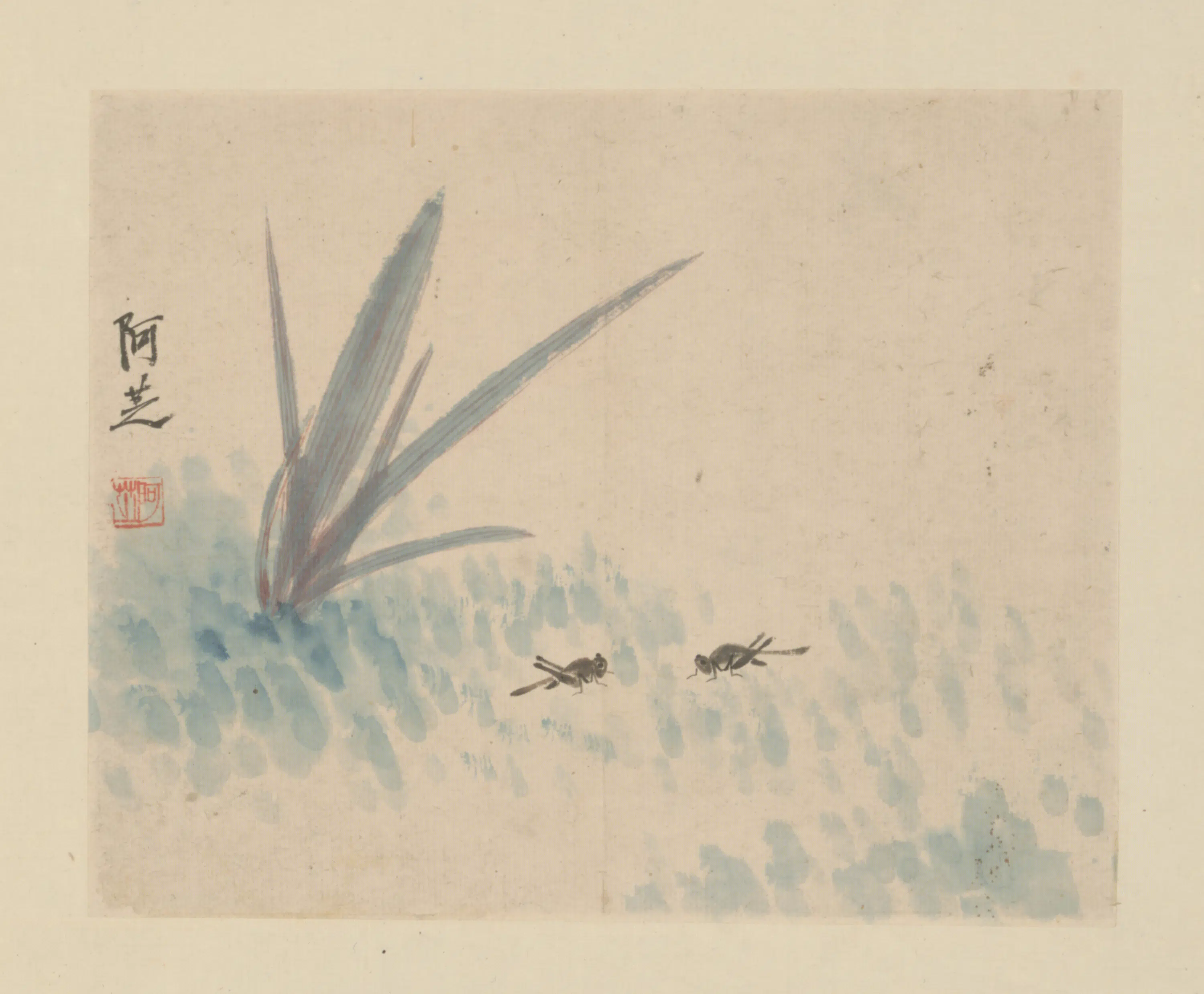 近现代【齐白石】《花卉草虫屏-3》