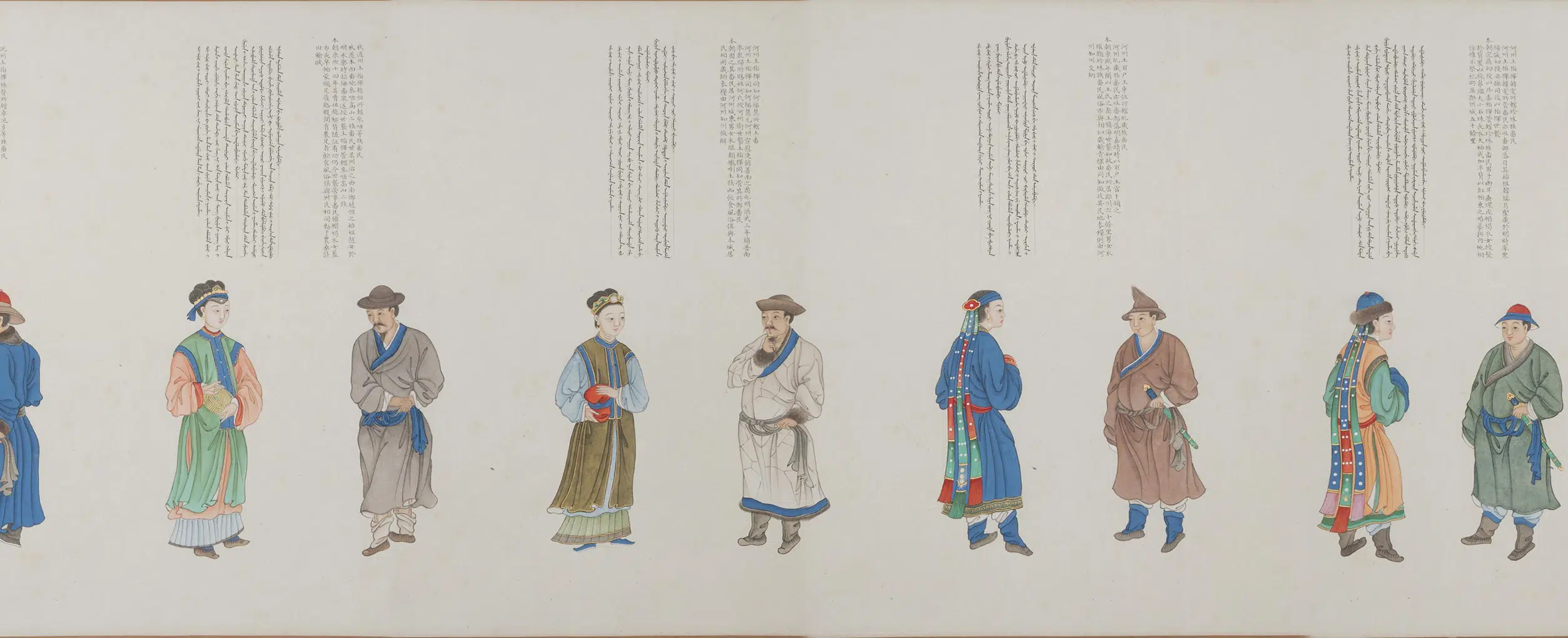 清代【程琳】《沈焕、沈庆兰、黎明、程琳合画职贡图卷第三卷》 第16张