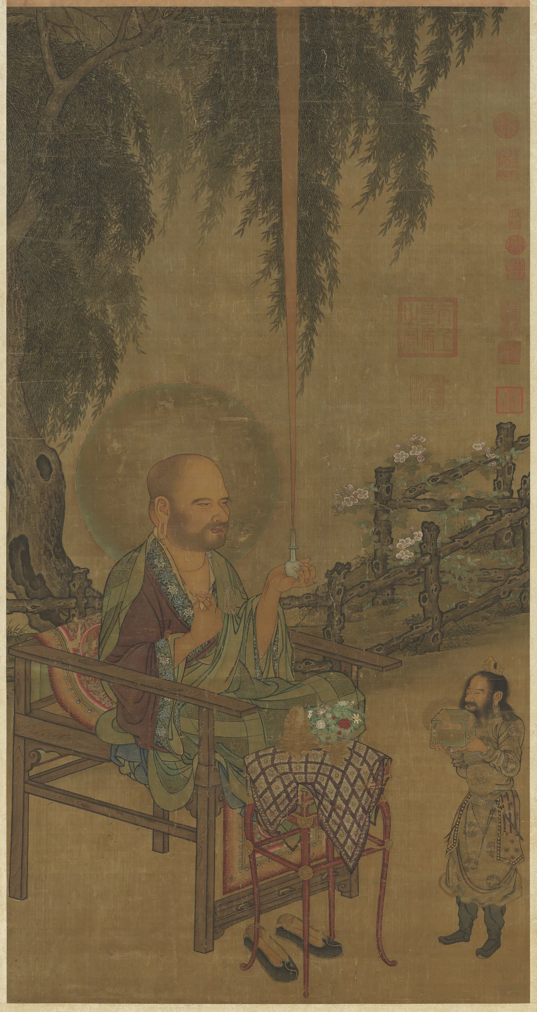 宋代《宋人画罗汉图轴-1》